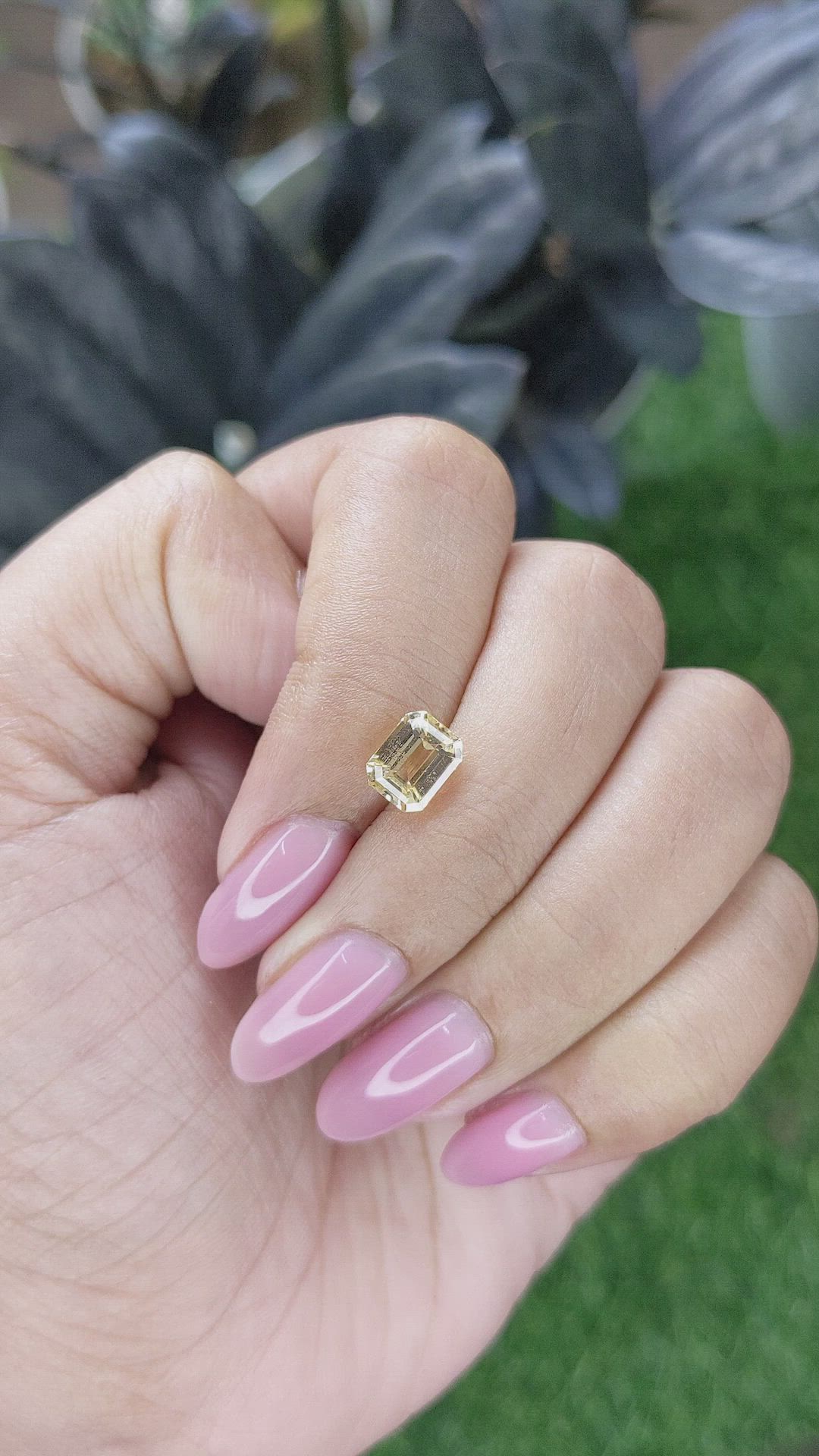 2.10 Ct. Yellow Sapphire from Ceylon (Sri Lanka) Size Video