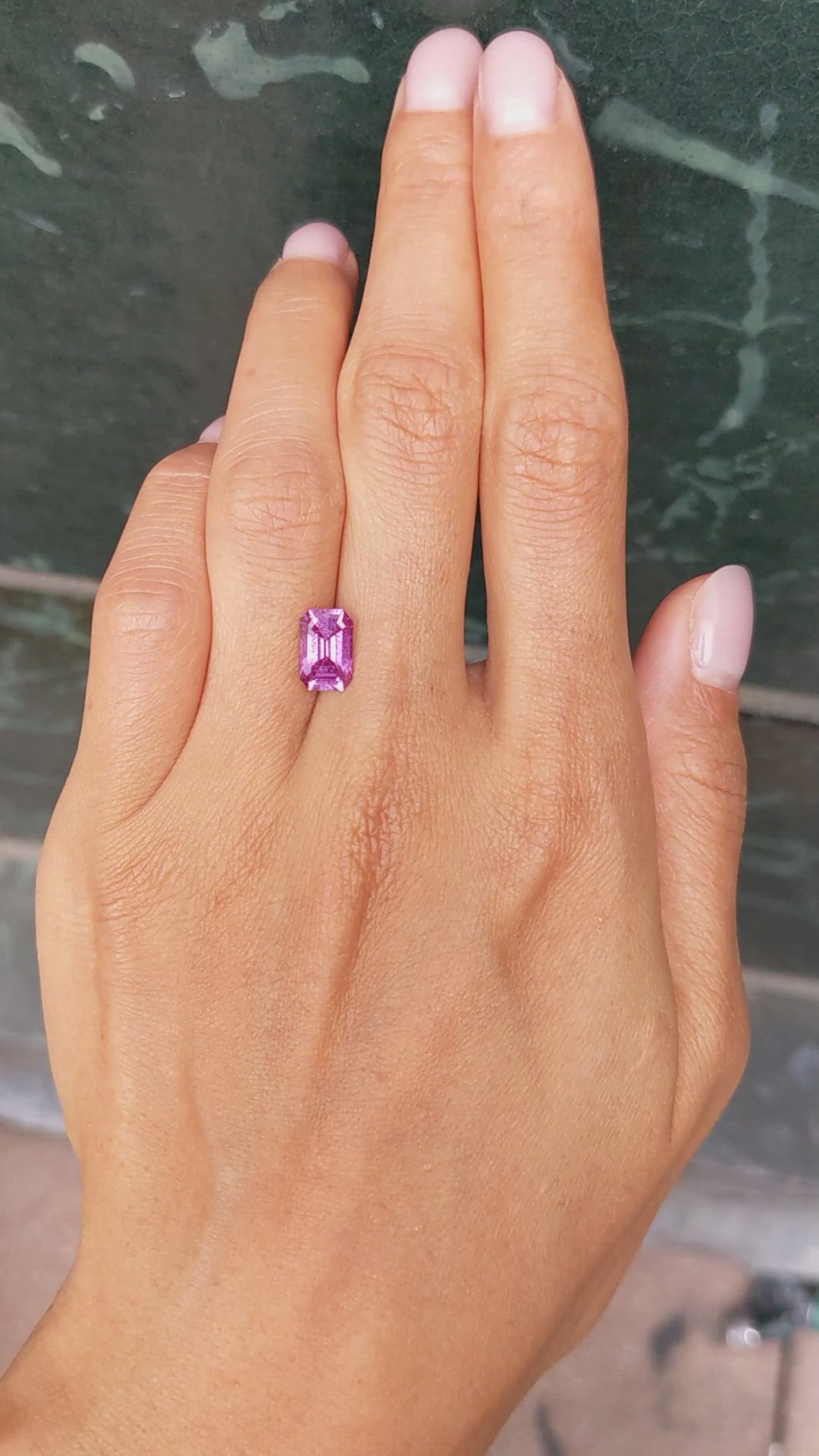 2.56 Ct. Pink Sapphire from Ceylon (Sri Lanka) Size Video