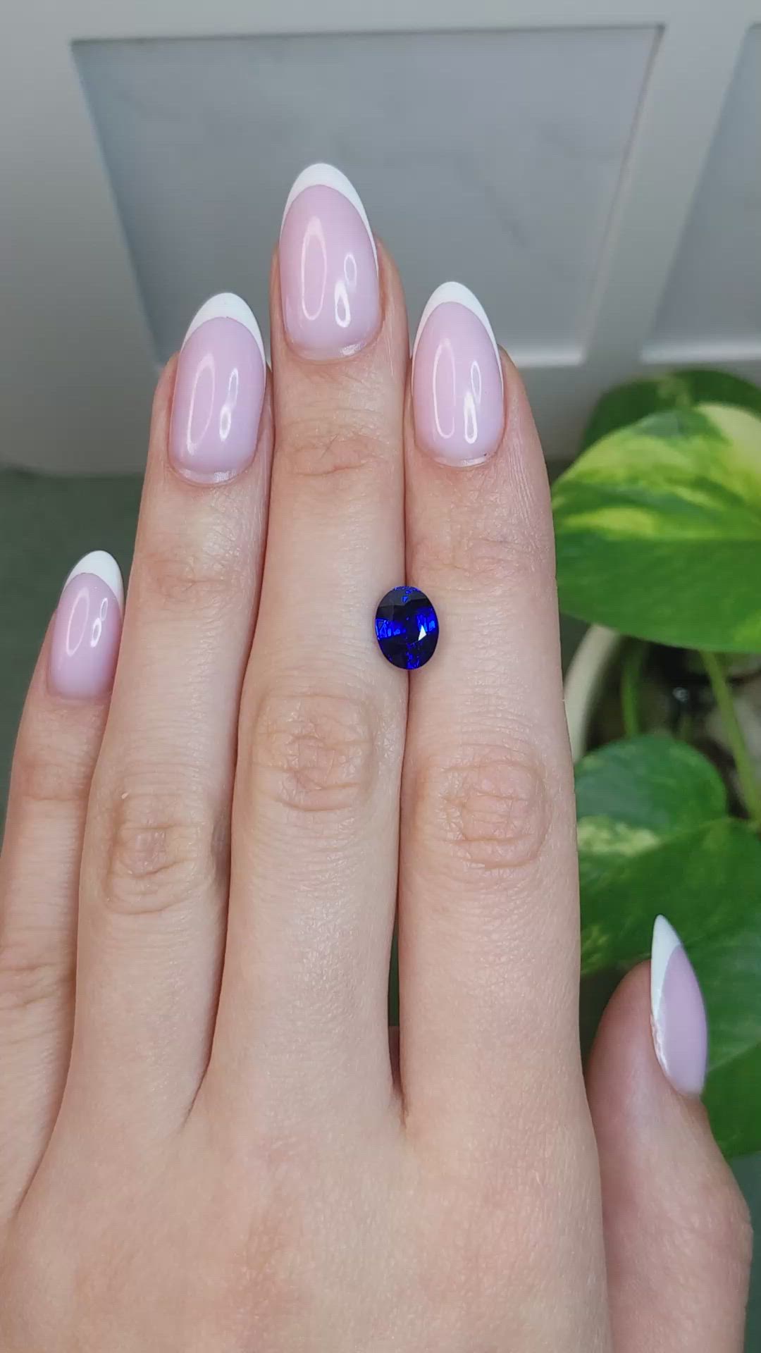 2.60 Ct. Blue Sapphire from Madagascar Size Video