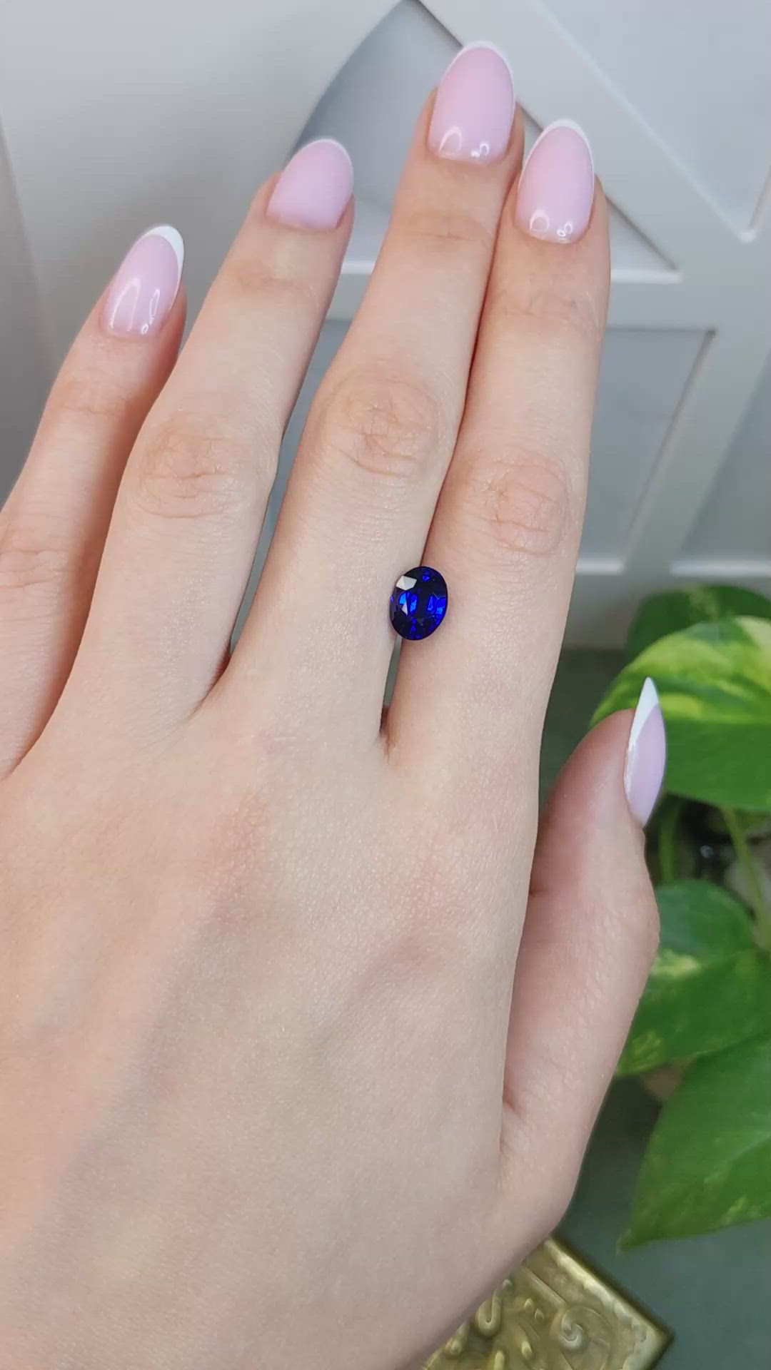 2.60 Ct. Blue Sapphire from Madagascar Size Video
