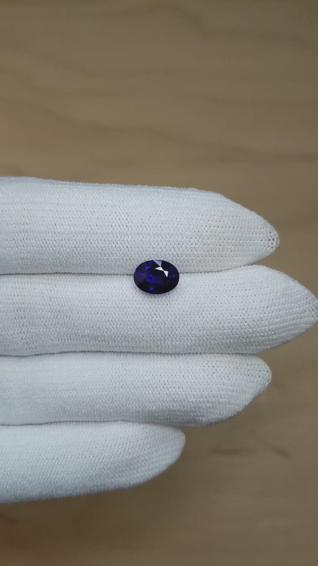 2.60 Ct. Blue Sapphire from Madagascar Size Video