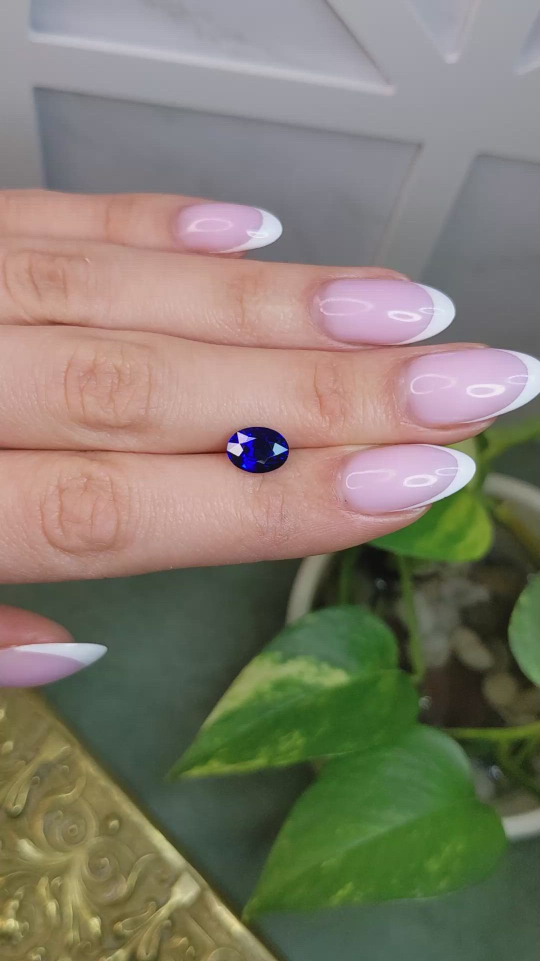 2.60 Ct. Blue Sapphire from Madagascar Size Video