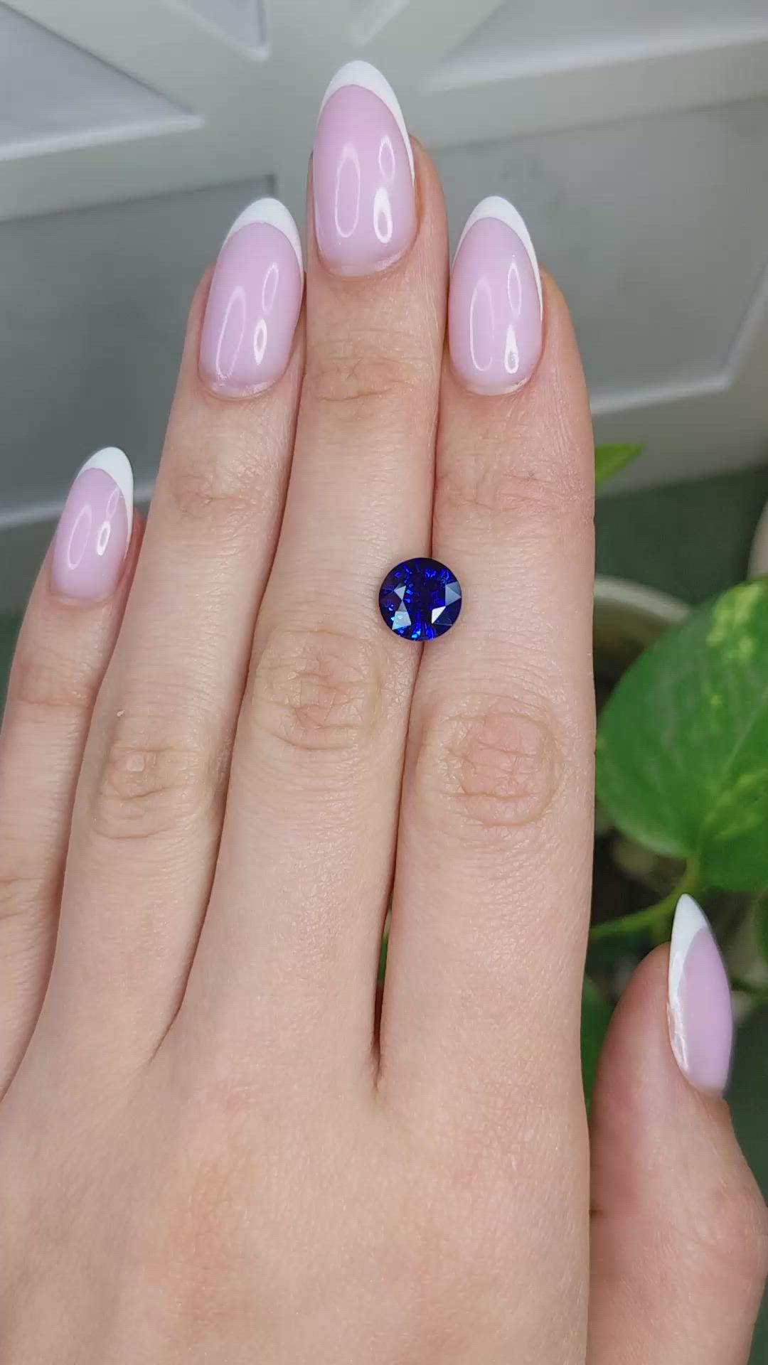 2.69 Ct. Blue Sapphire from Madagascar Size Video