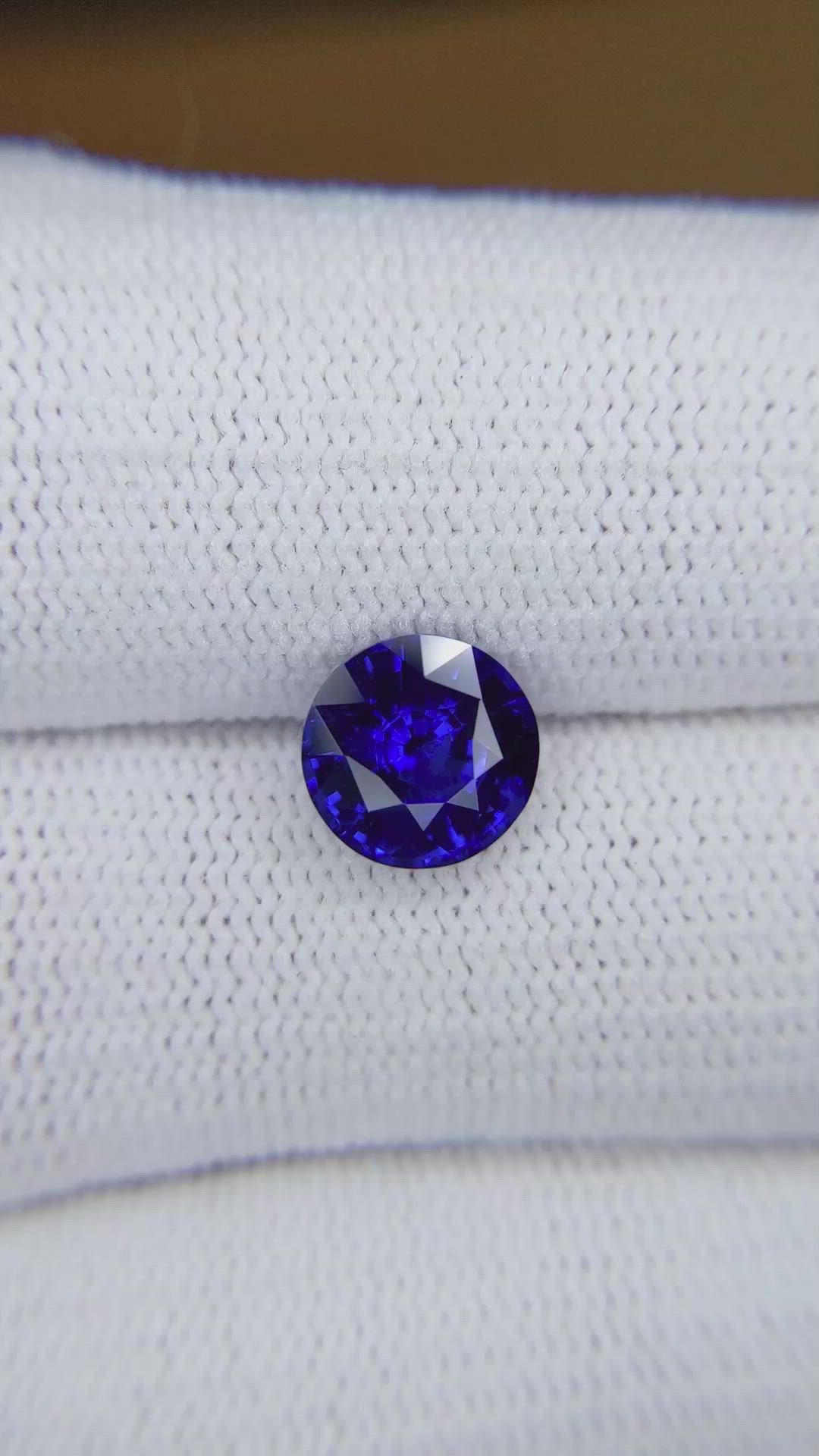 2.69 Ct. Blue Sapphire from Madagascar Size Video
