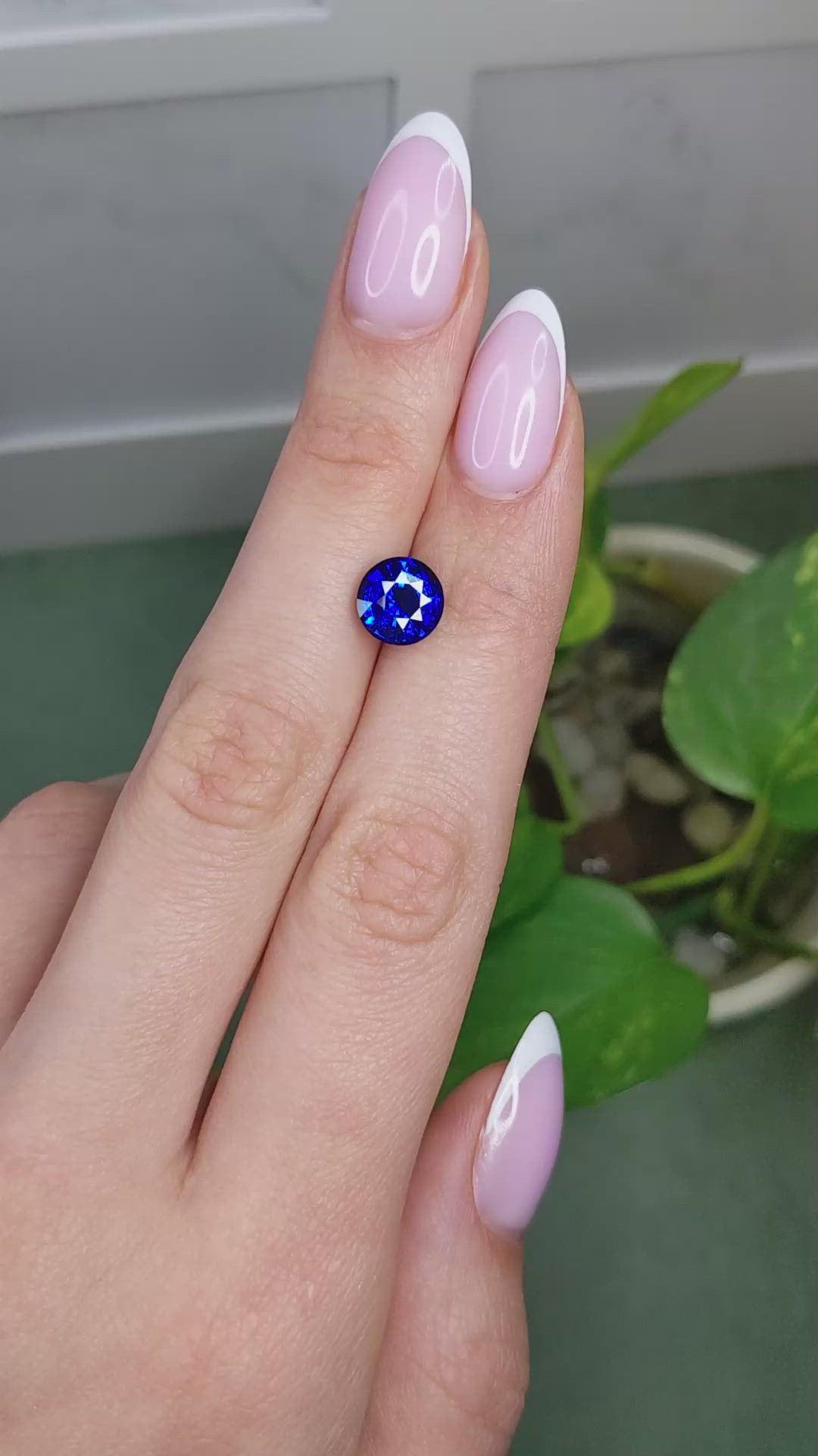 2.69 Ct. Blue Sapphire from Madagascar Size Video