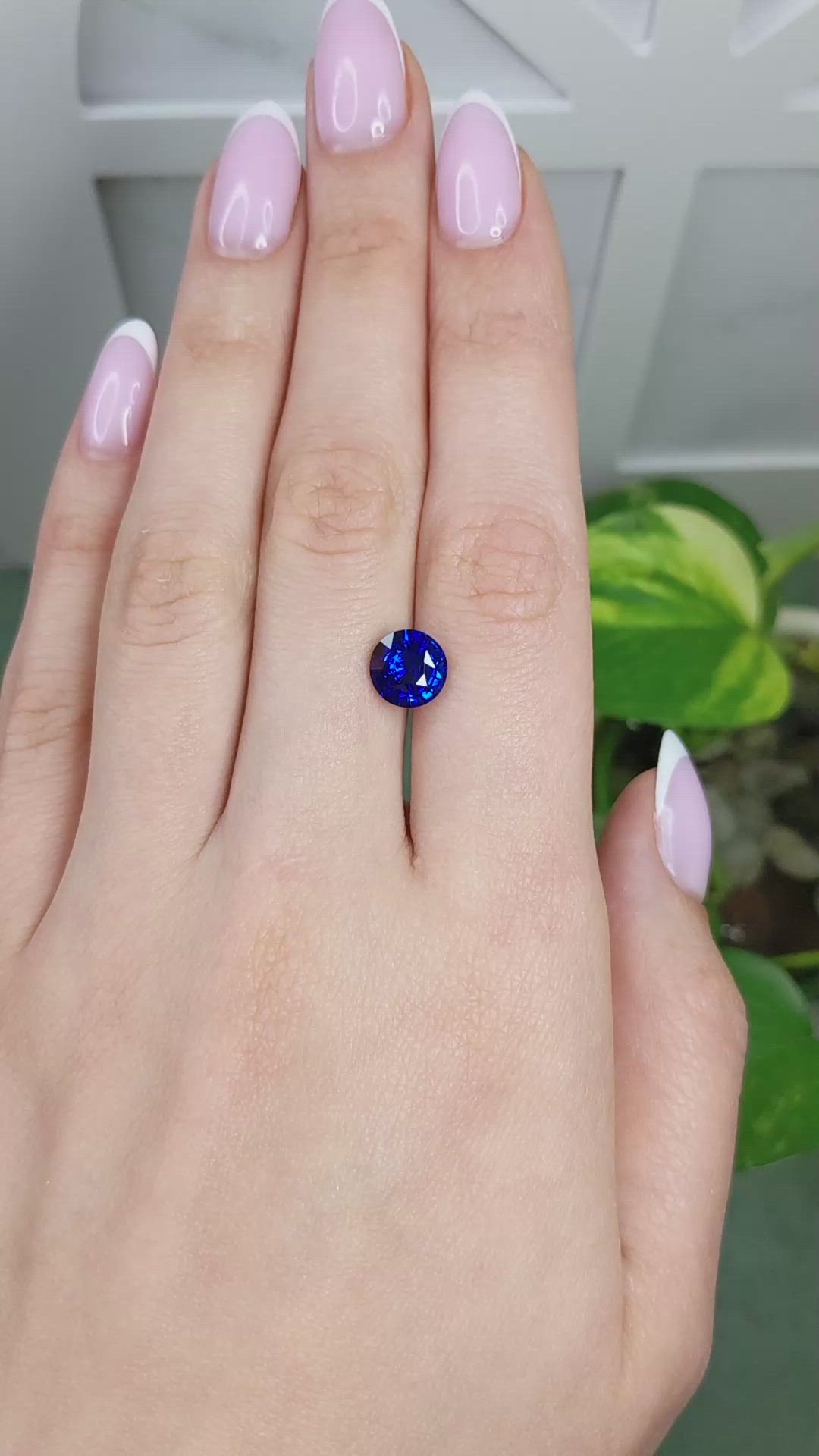2.69 Ct. Blue Sapphire from Madagascar Size Video