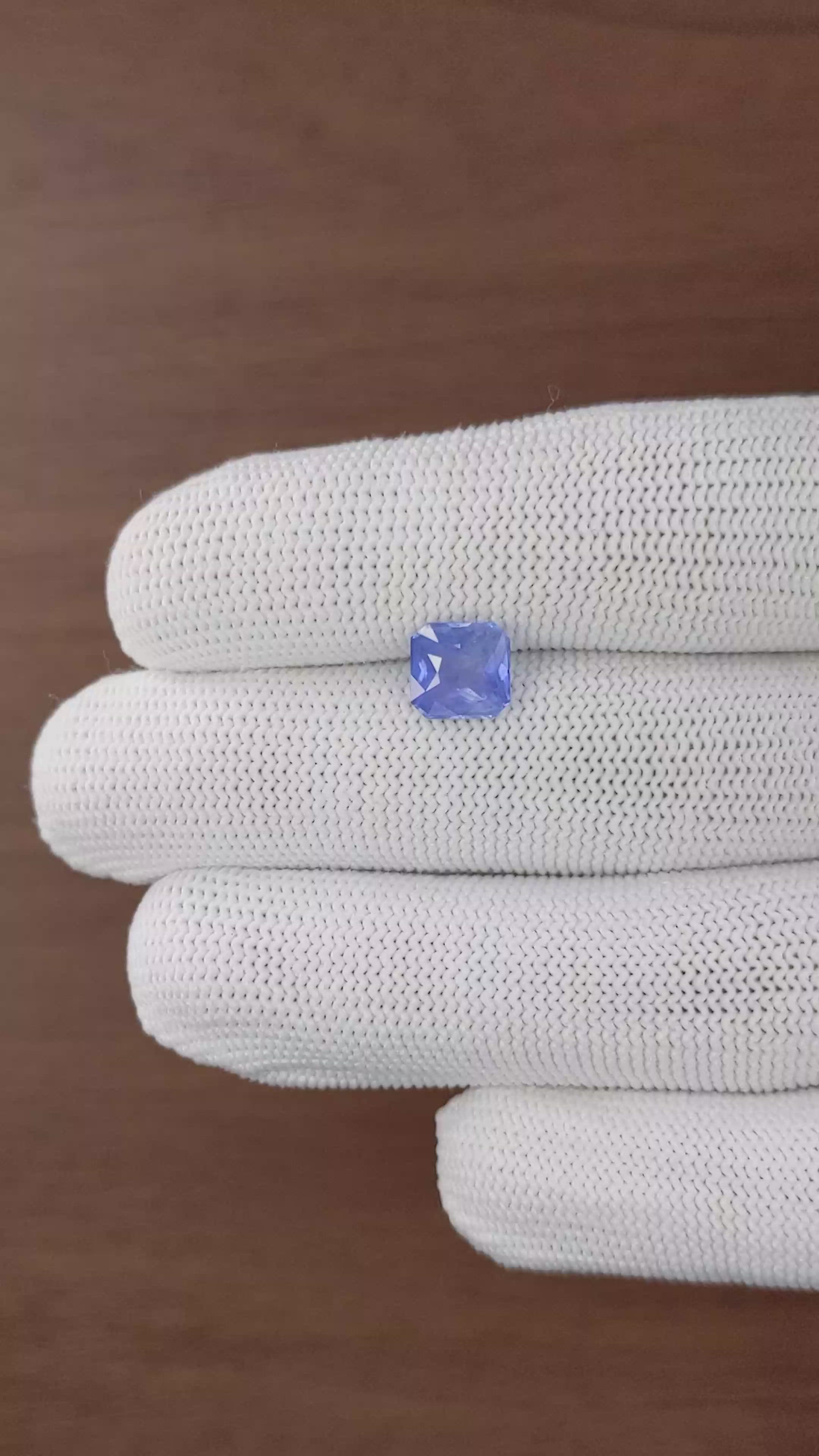 2.56 Ct. Blue Sapphire from Ceylon (Sri Lanka) Size Video