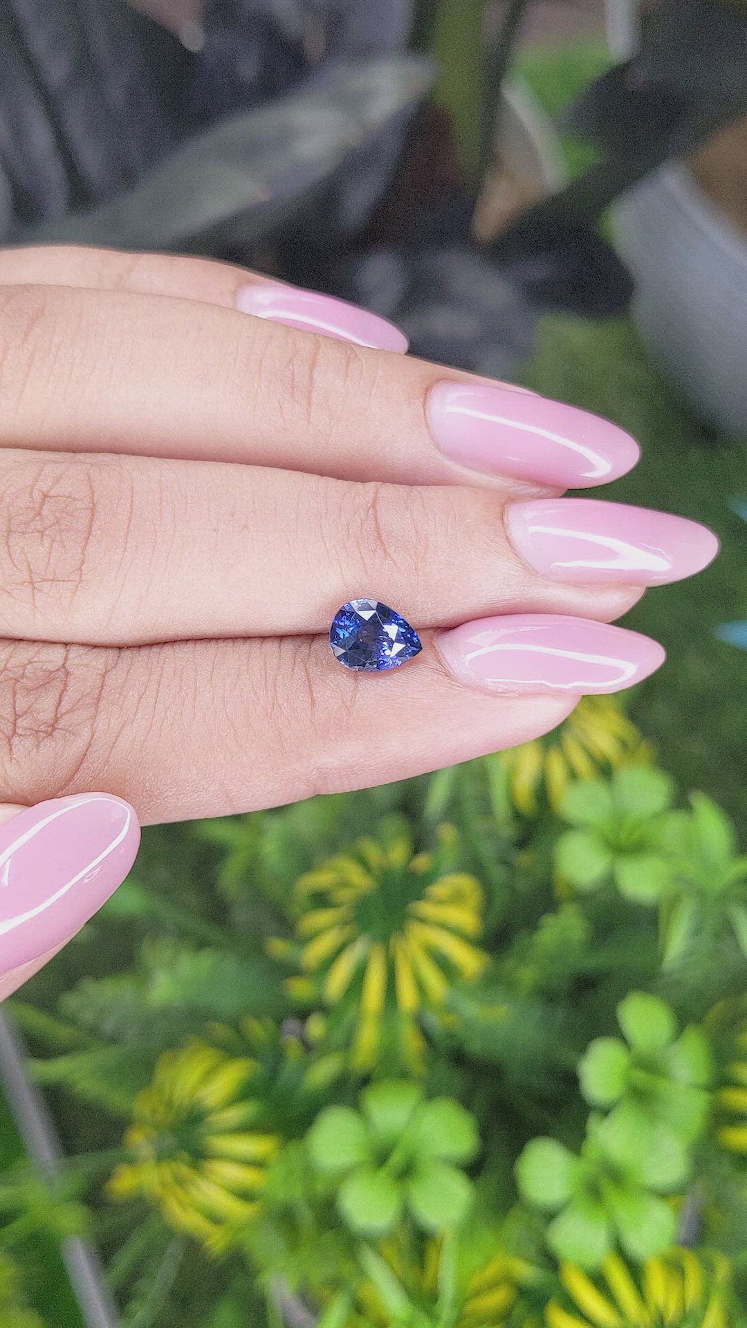 1.45 Ct. Blue Sapphire from Ceylon (Sri Lanka) Size Video