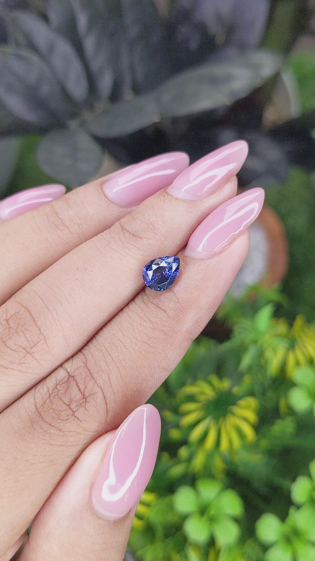 1.45 Ct. Blue Sapphire from Ceylon (Sri Lanka) Size Video
