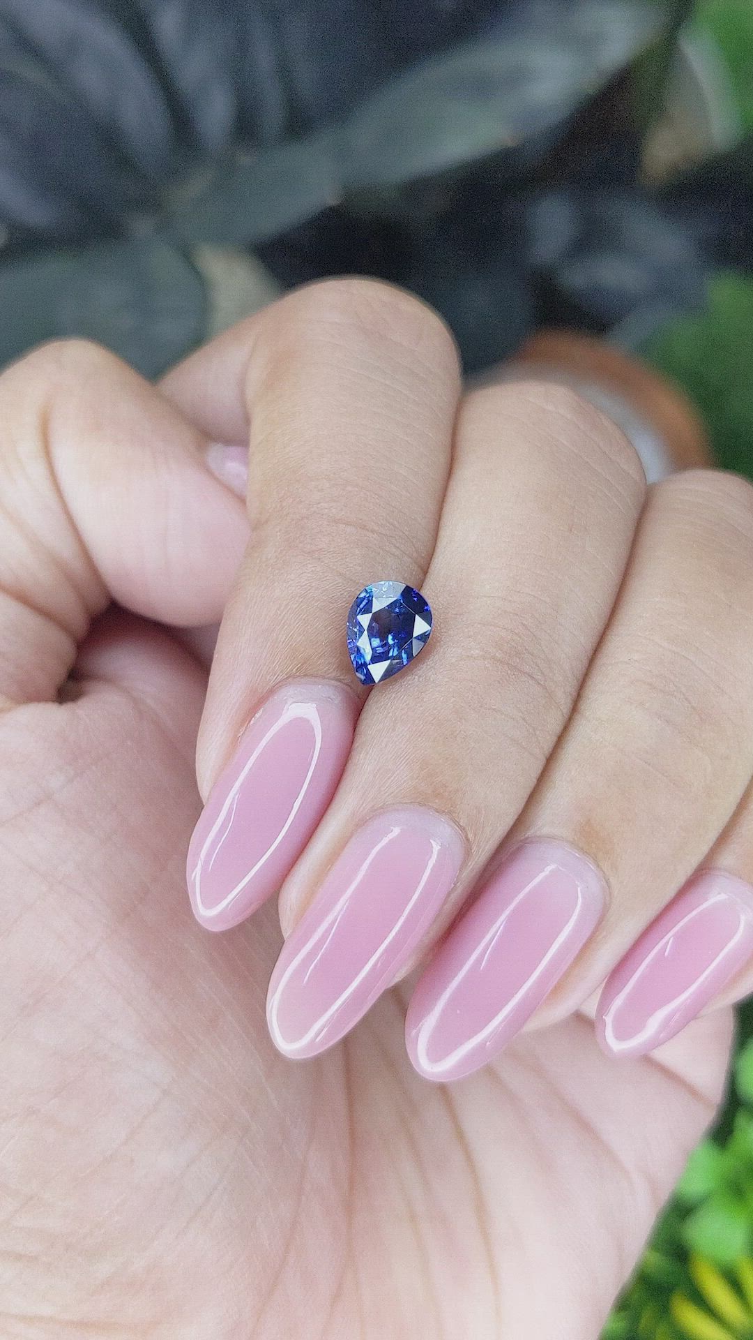 1.45 Ct. Blue Sapphire from Ceylon (Sri Lanka) Size Video