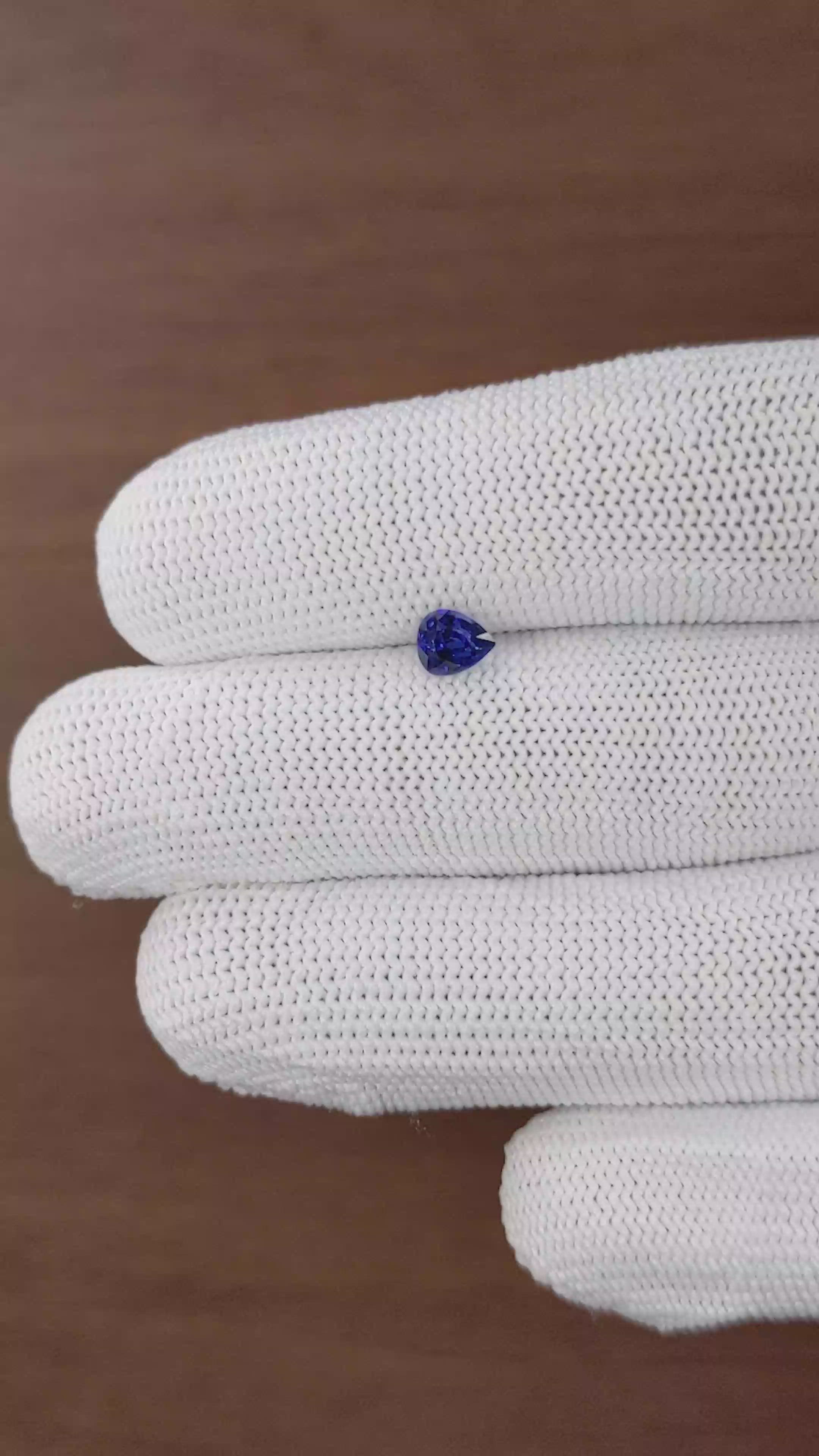 0.64 Ct. Blue Sapphire from Madagascar Size Video