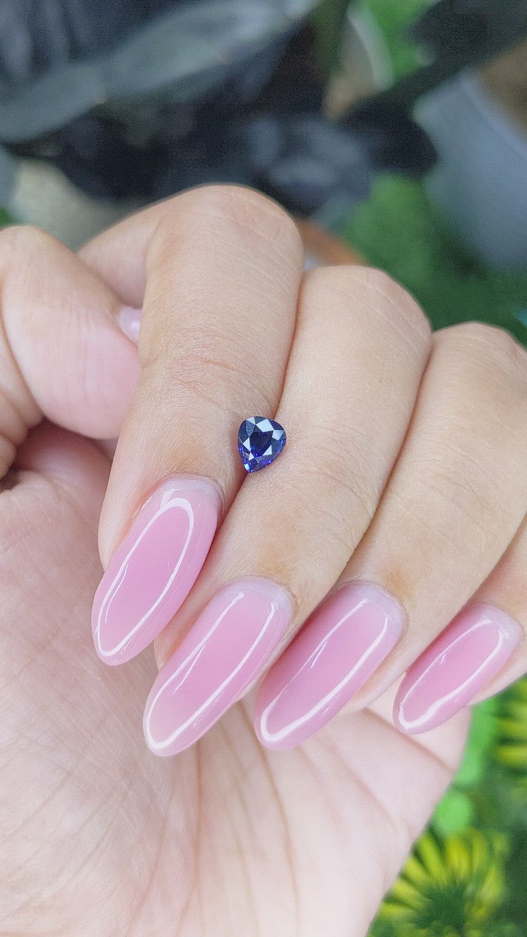 0.64 Ct. Blue Sapphire from Madagascar Size Video