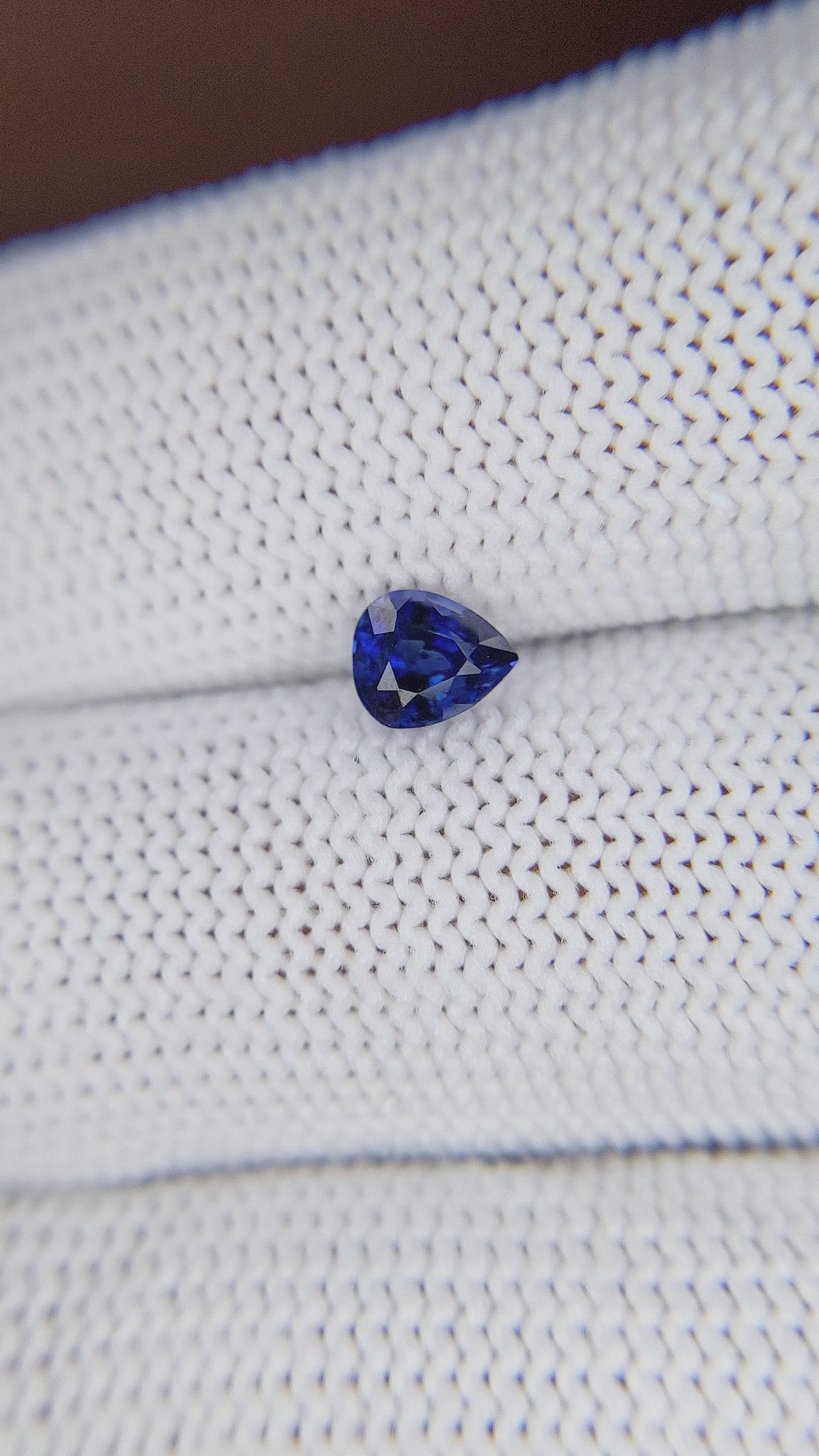 0.64 Ct. Blue Sapphire from Madagascar Size Video
