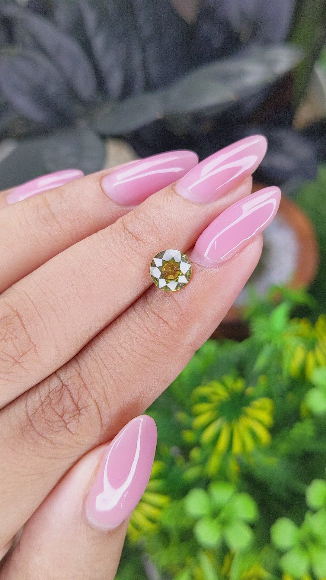 1.22 Ct. Yellowish Green Sapphire from Tanzania Size Video