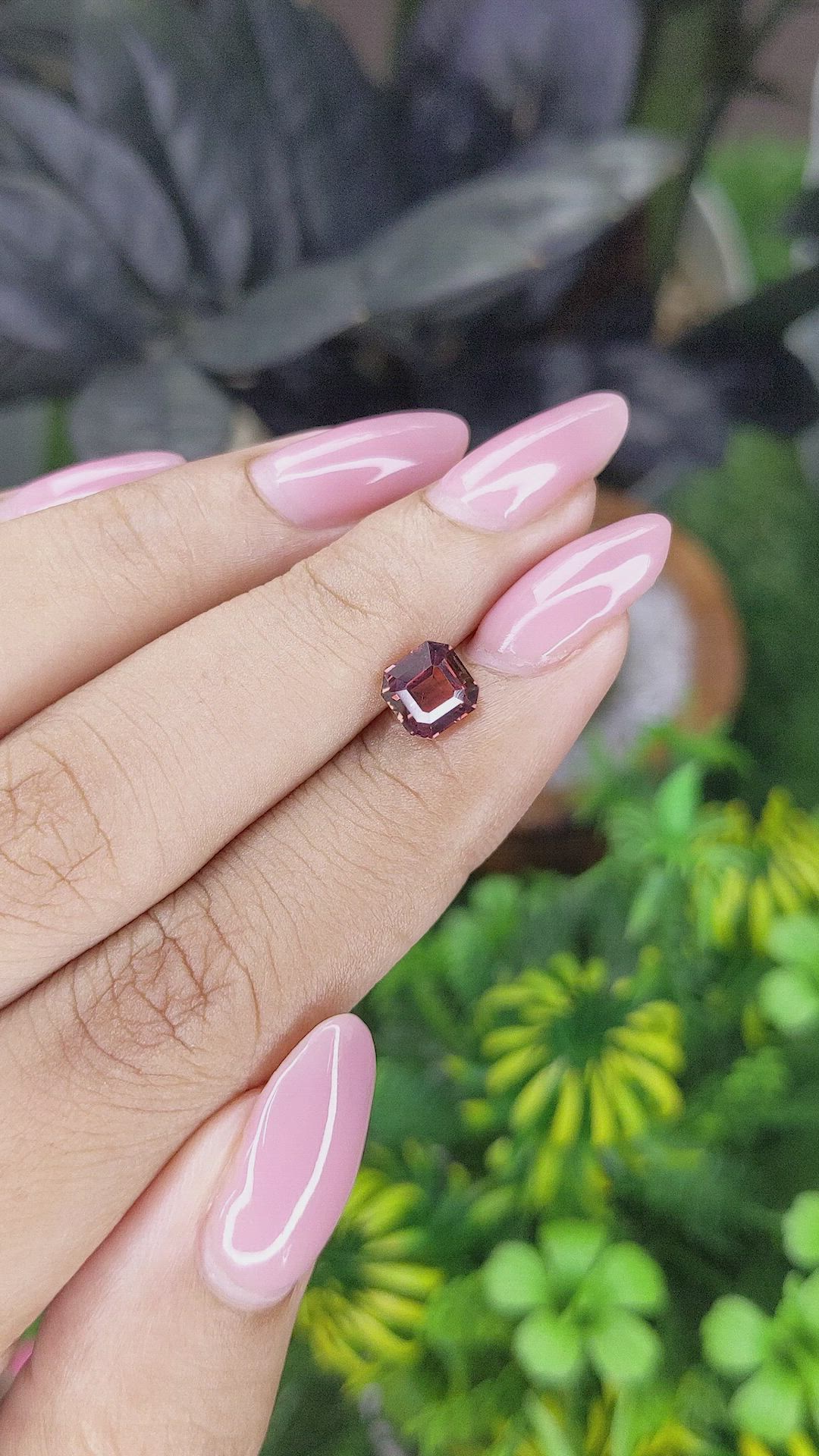 1.52 Ct. Pinkish Brown Sapphire from Madagascar Size Video