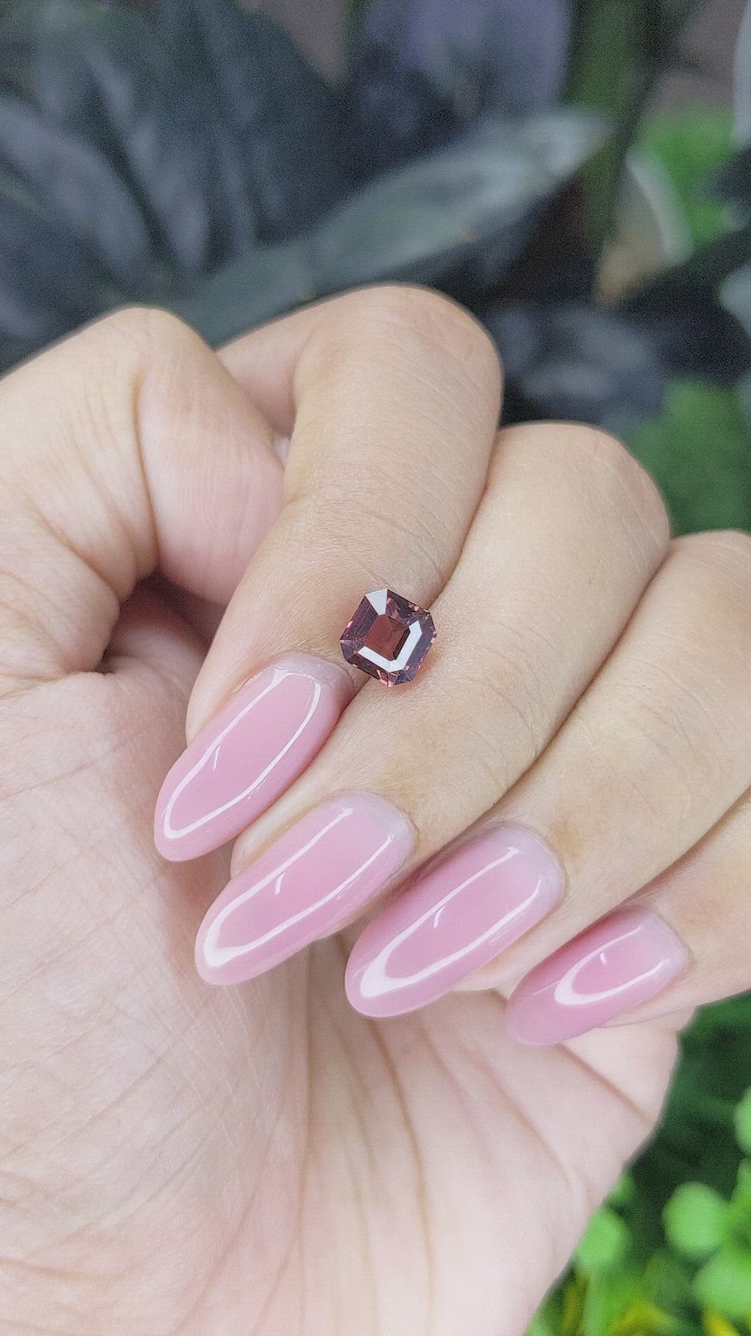1.52 Ct. Pinkish Brown Sapphire from Madagascar Size Video
