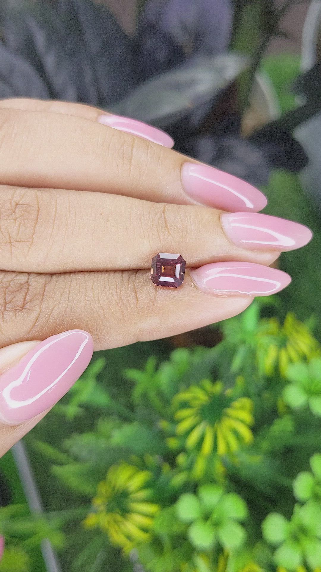 1.52 Ct. Pinkish Brown Sapphire from Madagascar Size Video