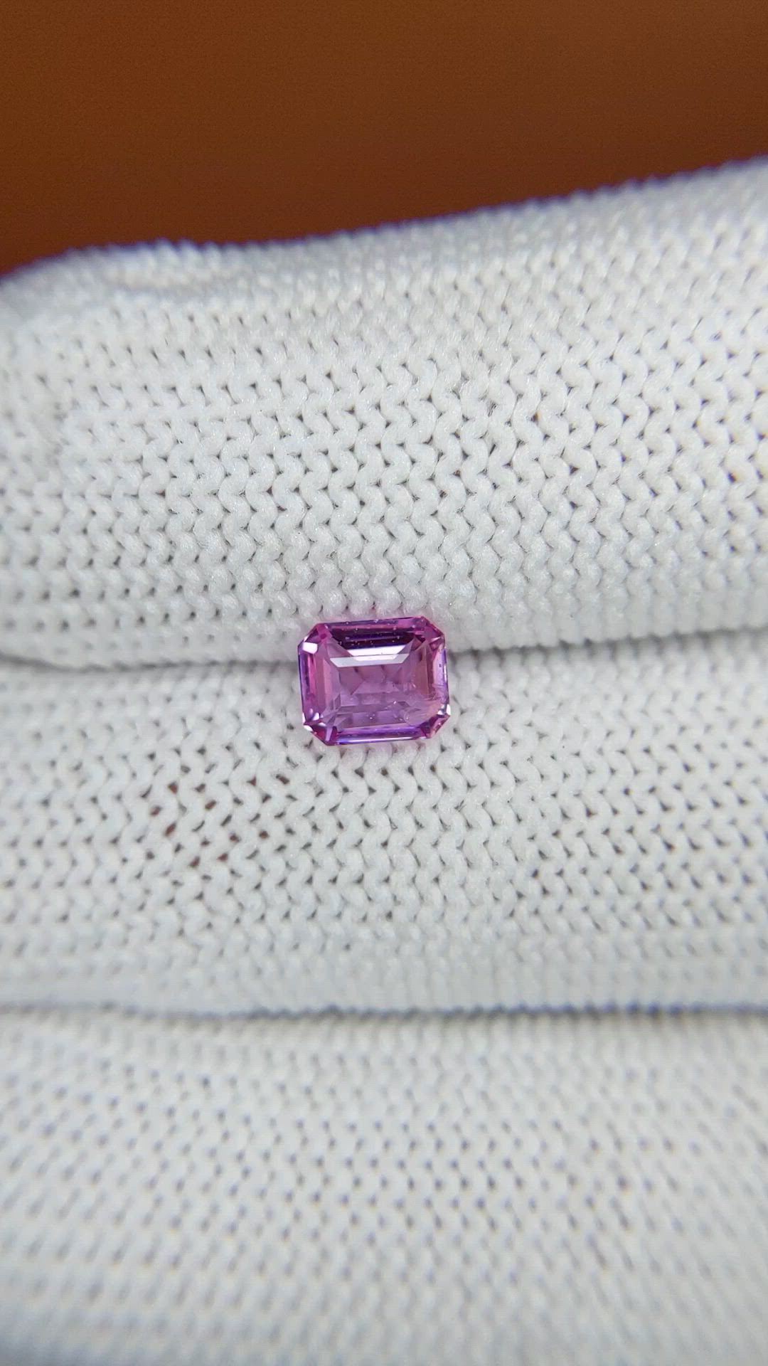 0.91 Ct. Pink Sapphire from Ceylon (Sri Lanka) Size Video