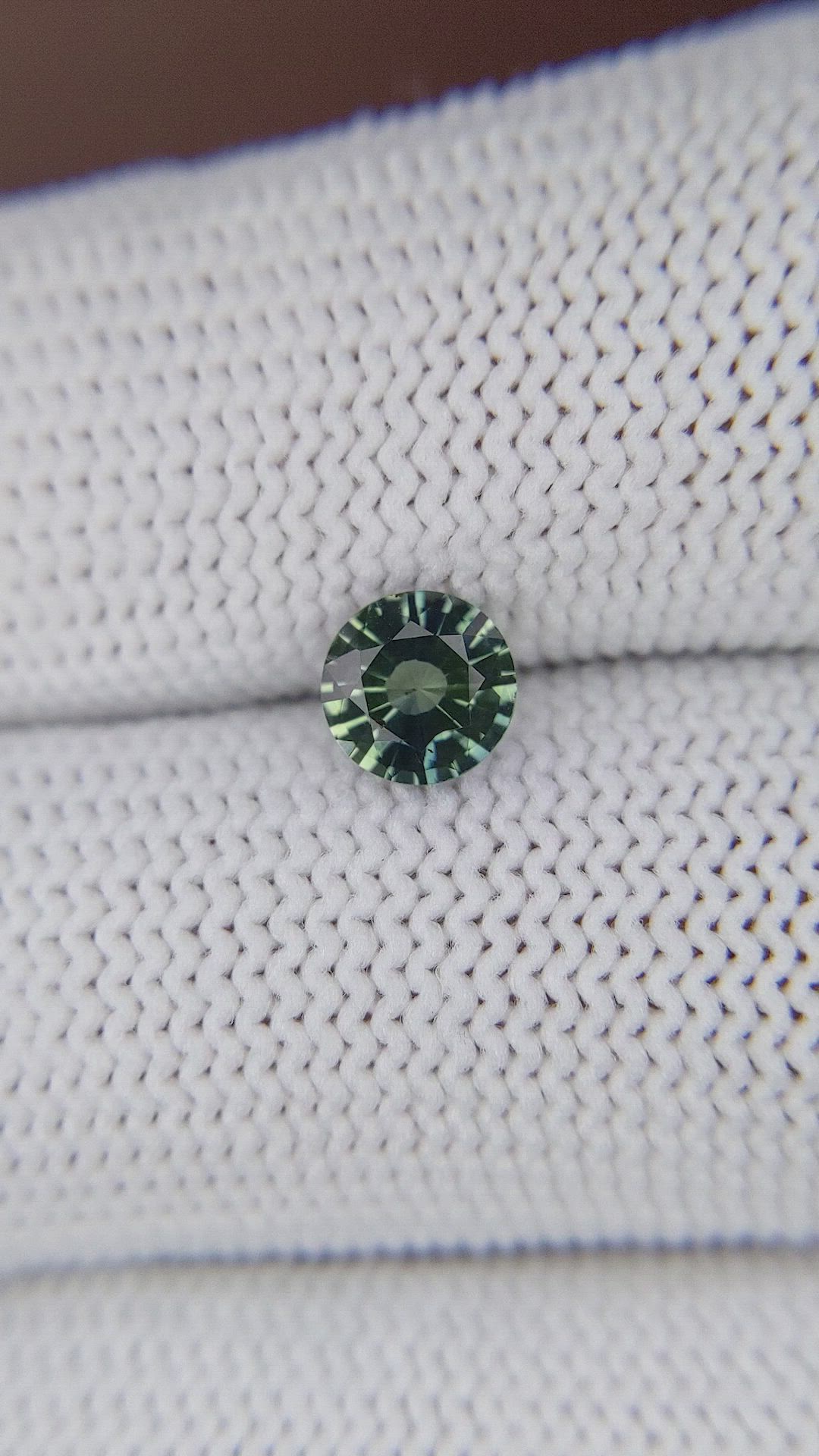 0.90 Ct. Bluish Green Sapphire from Madagascar Size Video