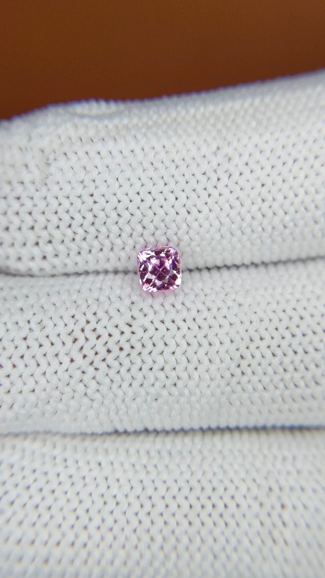 0.61 Ct. Pink Sapphire from Ceylon (Sri Lanka) Size Video