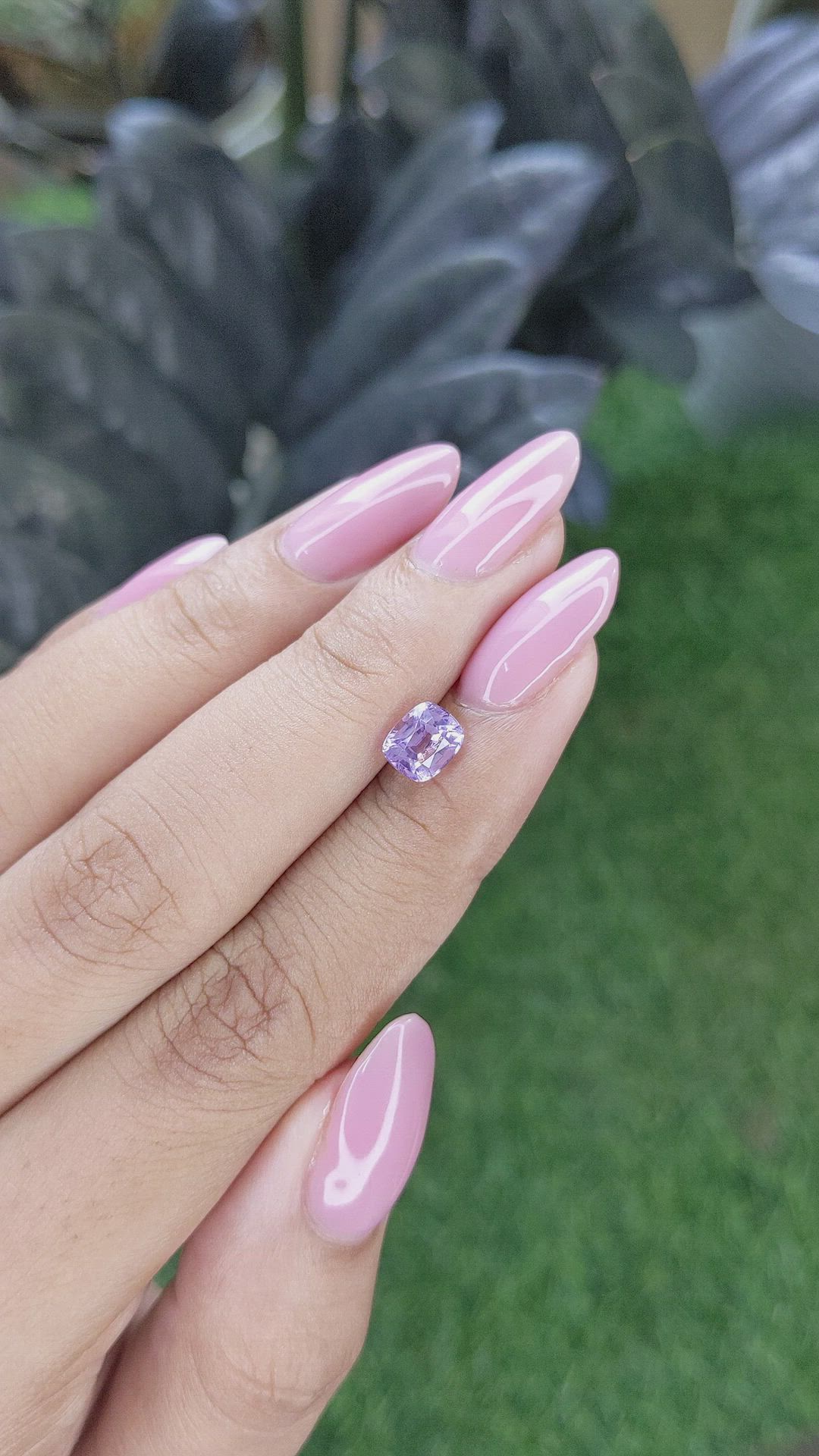 1.45 Ct. Purple Sapphire from Madagascar Size Video