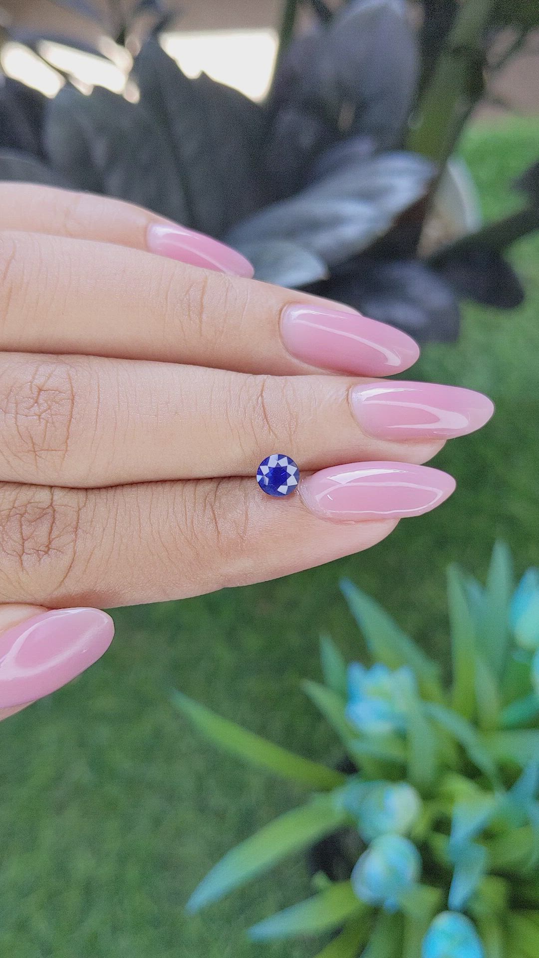 0.83 Ct. Blue Sapphire from Tanzania Size Video