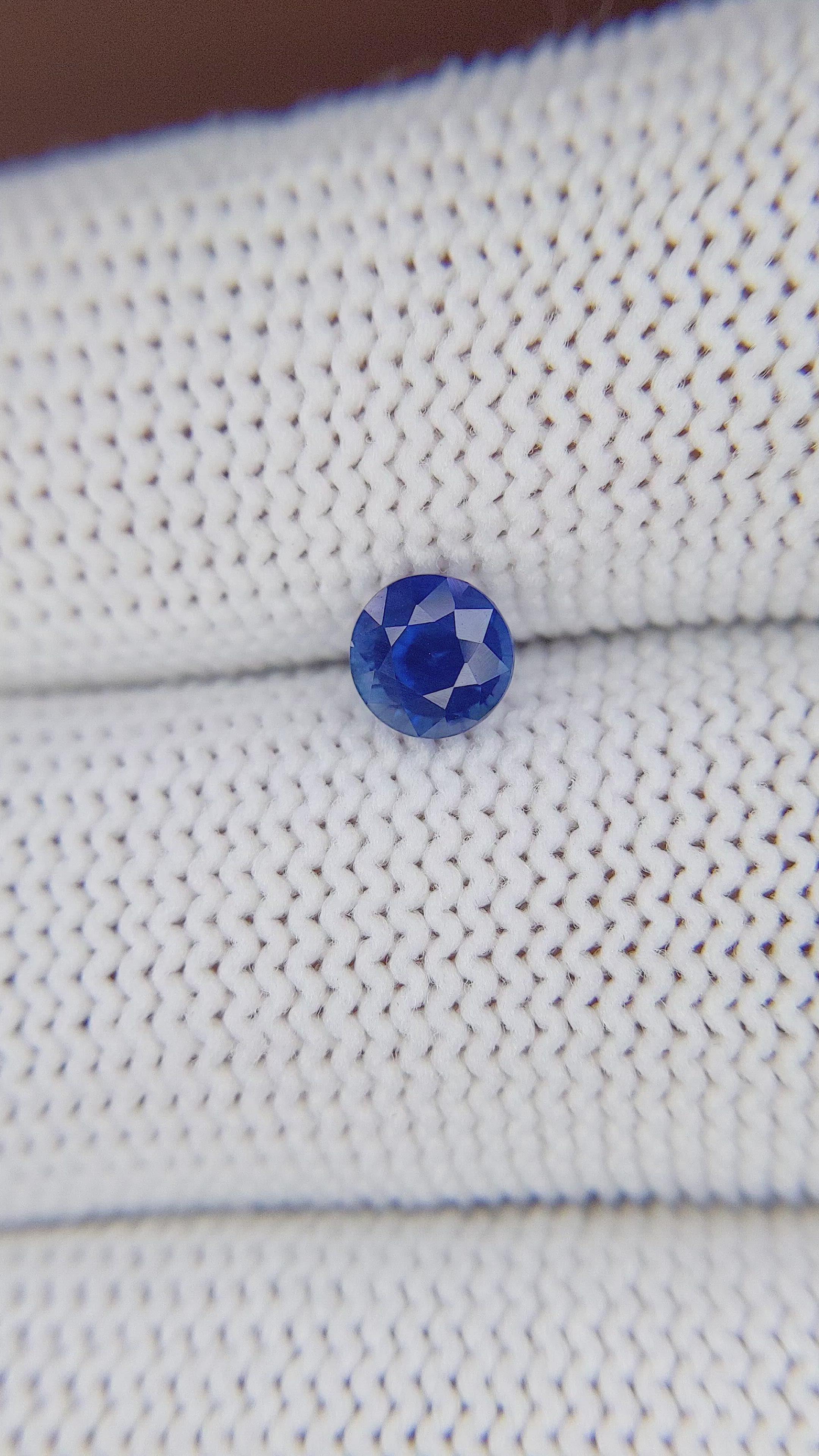 0.83 Ct. Blue Sapphire from Tanzania Size Video