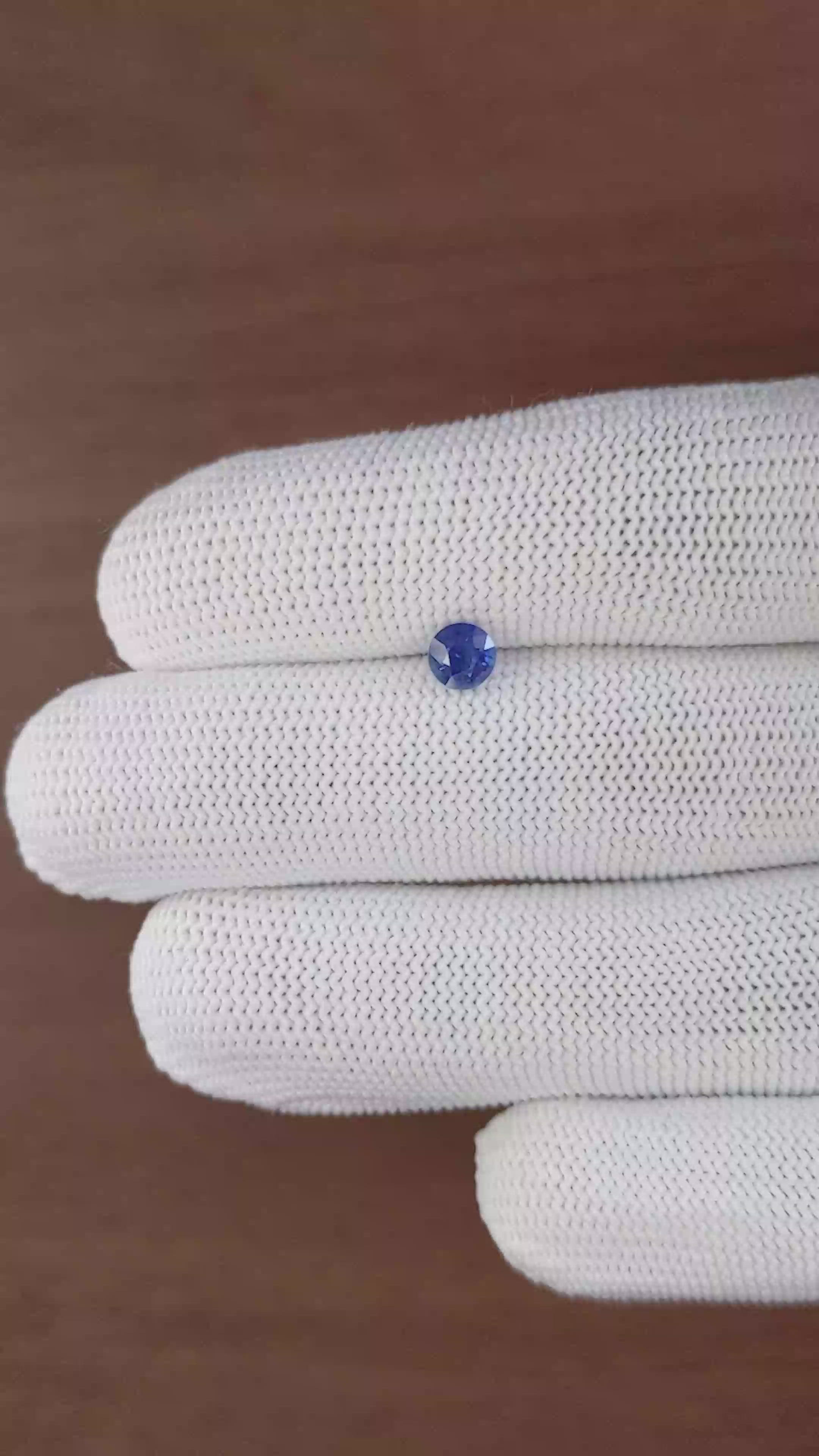 0.83 Ct. Blue Sapphire from Tanzania Size Video