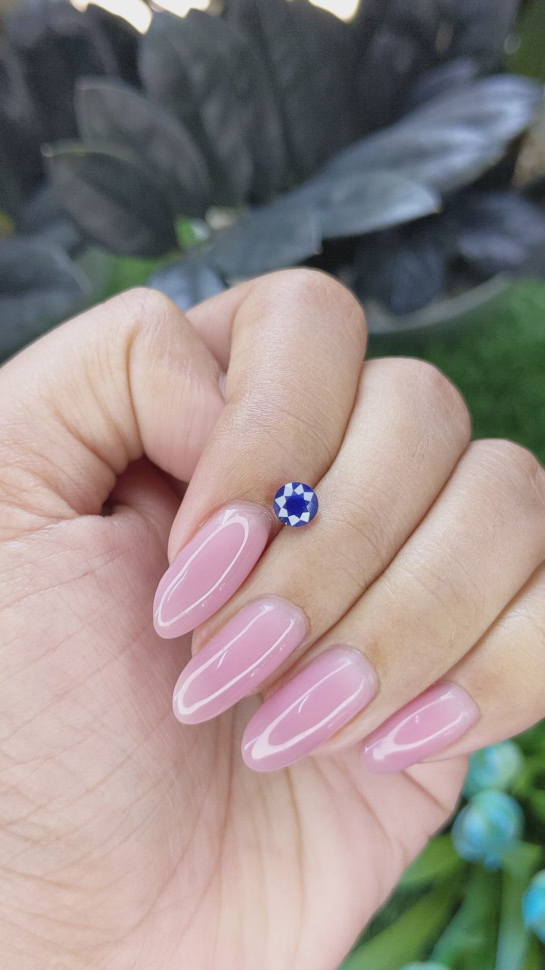 0.83 Ct. Blue Sapphire from Tanzania Size Video