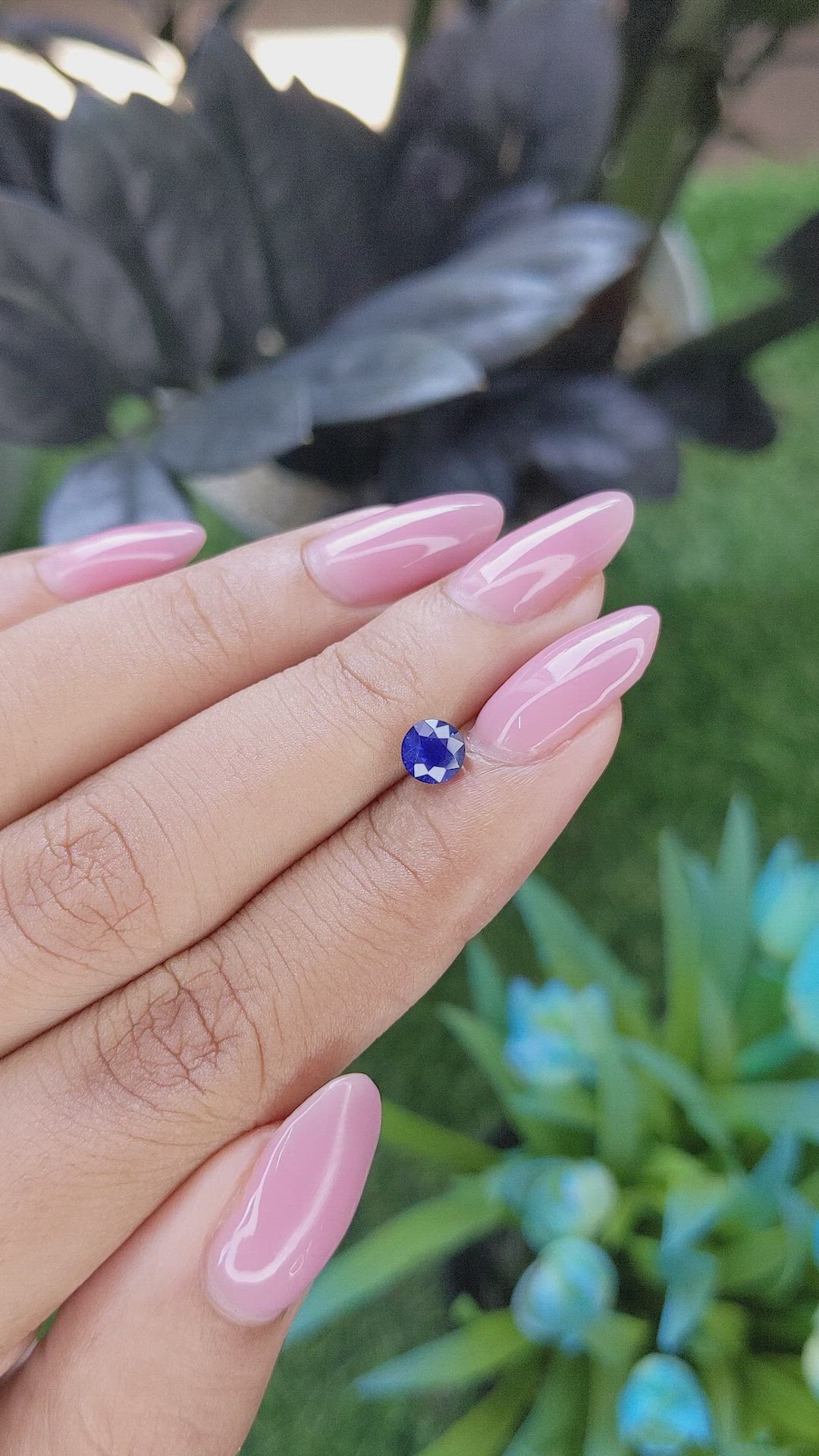 0.83 Ct. Blue Sapphire from Tanzania Size Video