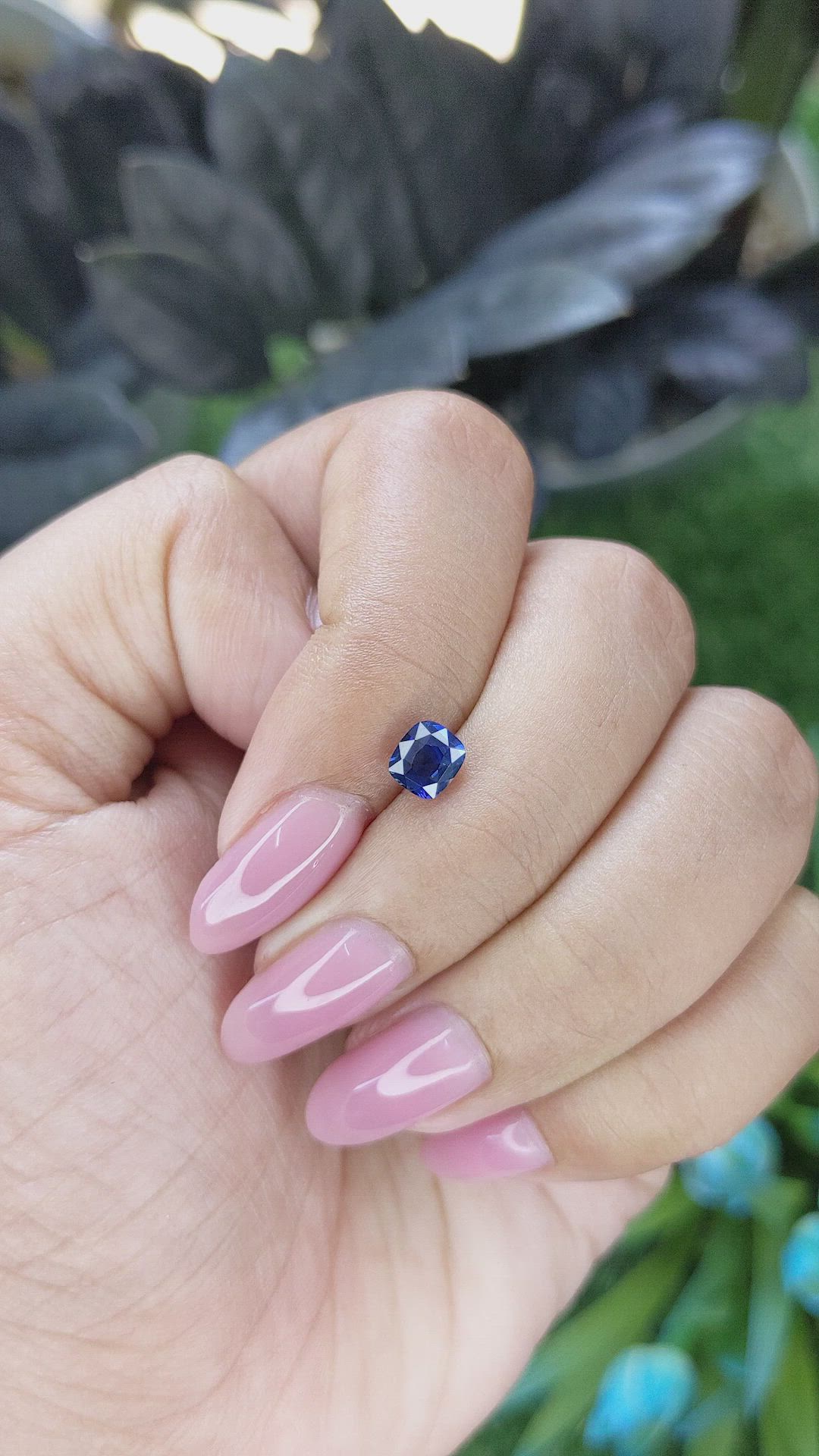 0.93 Ct. Blue Sapphire from Tanzania Size Video