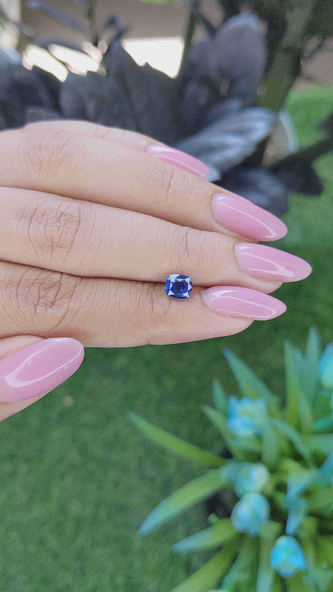 0.93 Ct. Blue Sapphire from Tanzania Size Video
