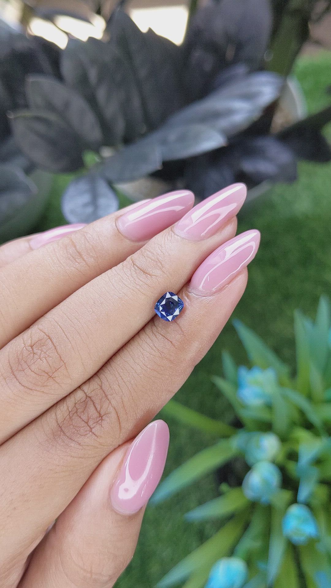 0.93 Ct. Blue Sapphire from Tanzania Size Video