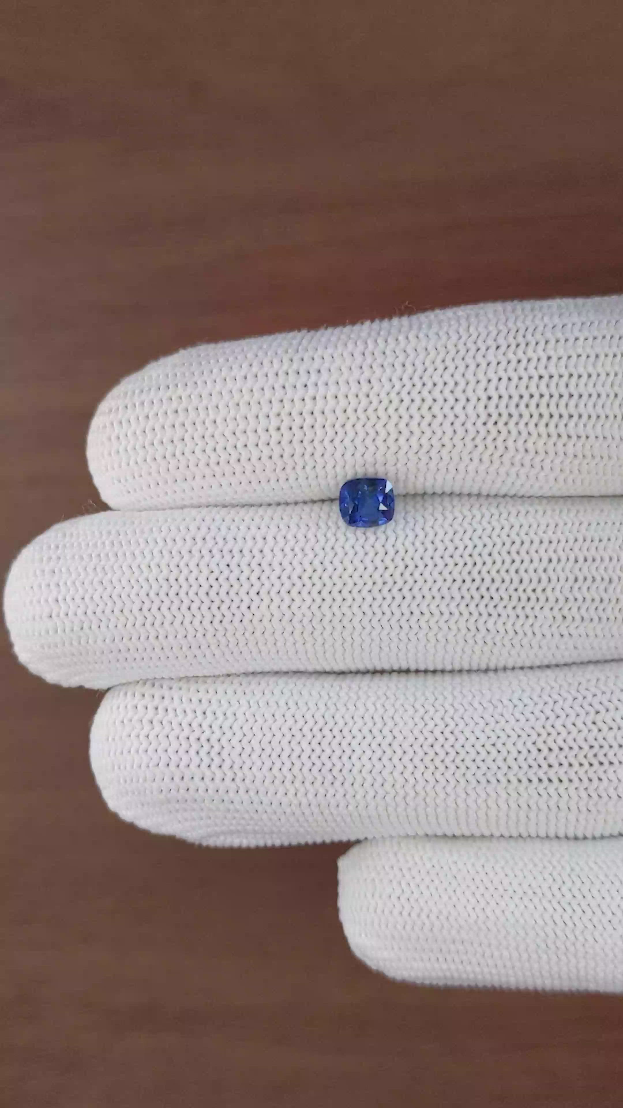 0.93 Ct. Blue Sapphire from Tanzania Size Video