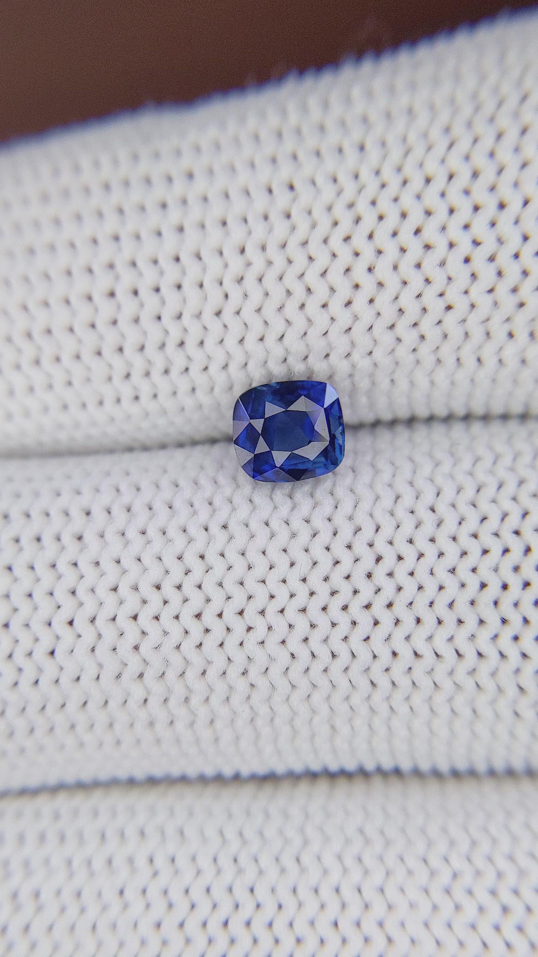 0.93 Ct. Blue Sapphire from Tanzania Size Video