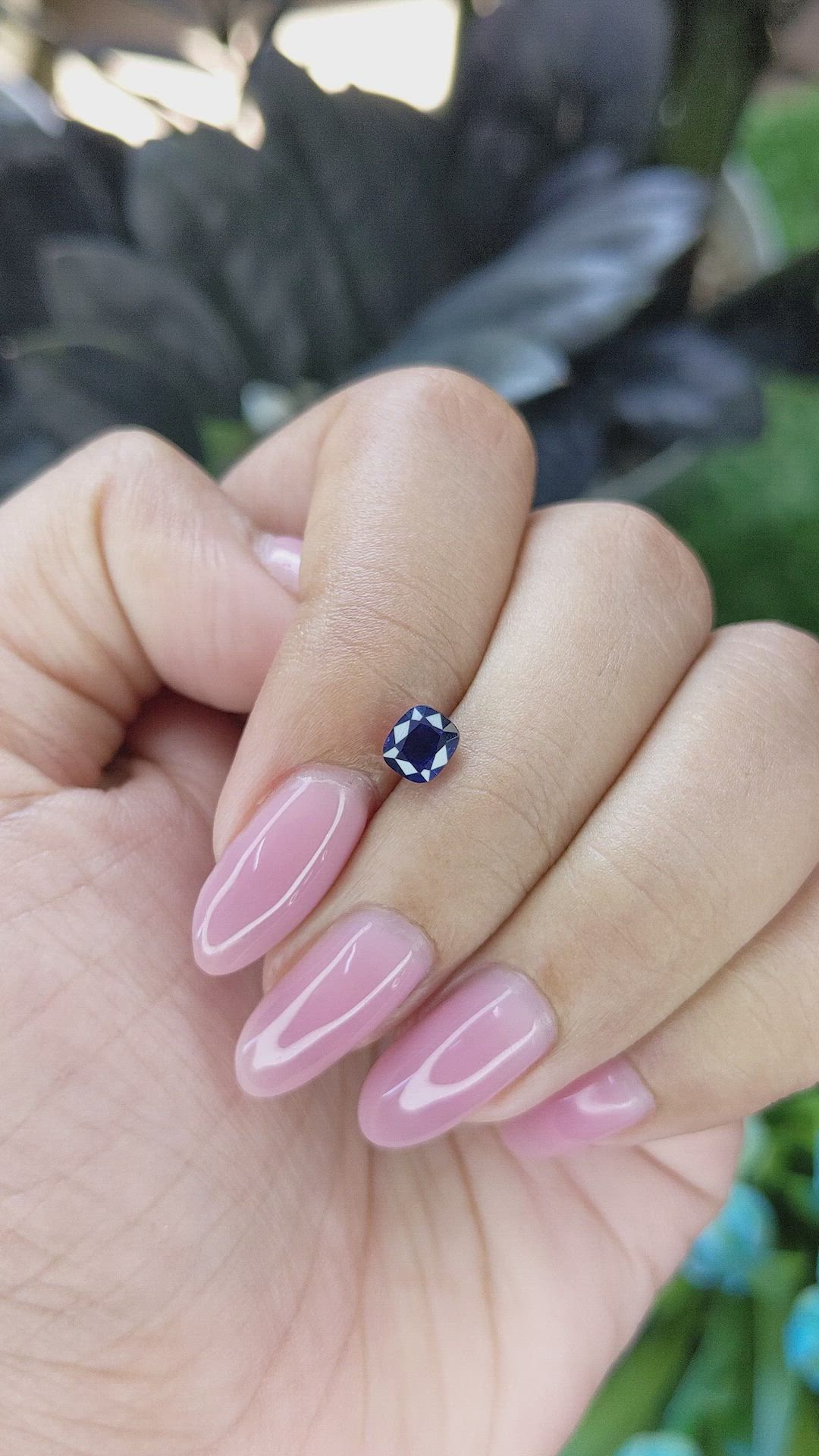 1.02 Ct. Blue Sapphire from Tanzania Size Video