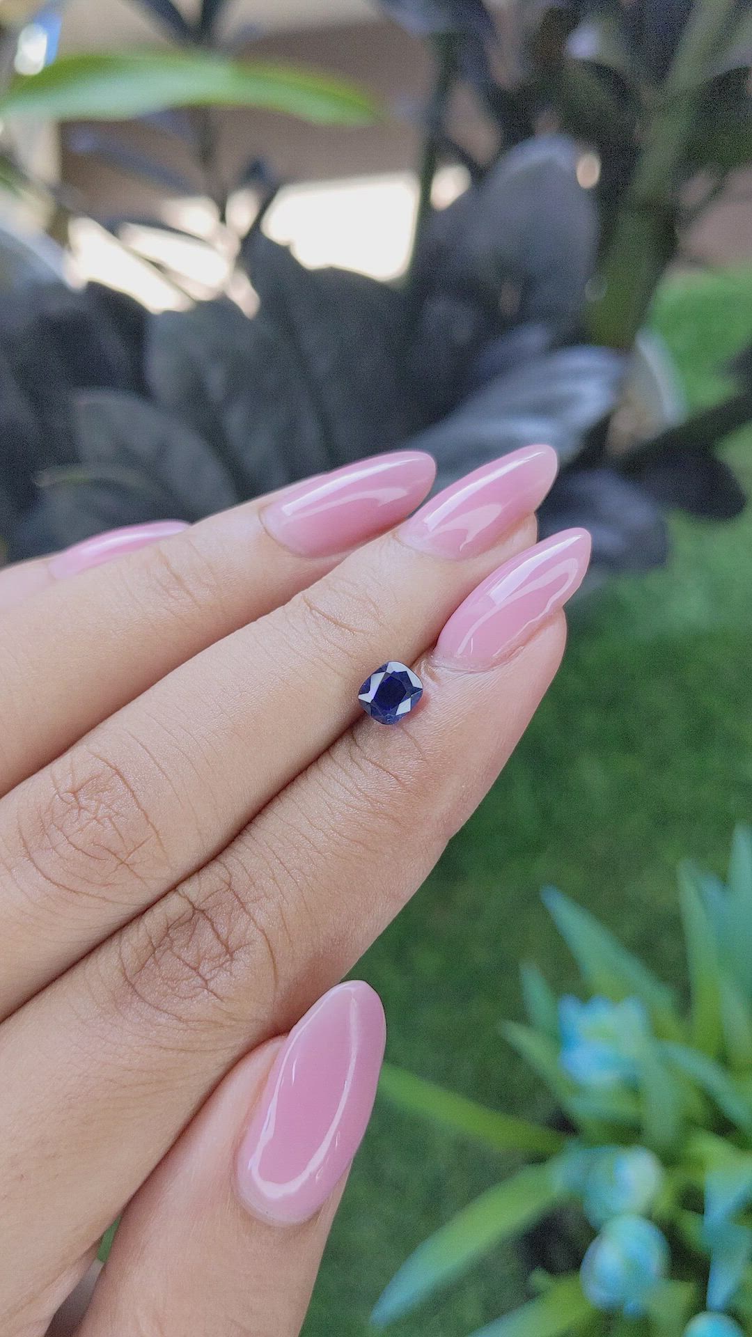 1.02 Ct. Blue Sapphire from Tanzania Size Video