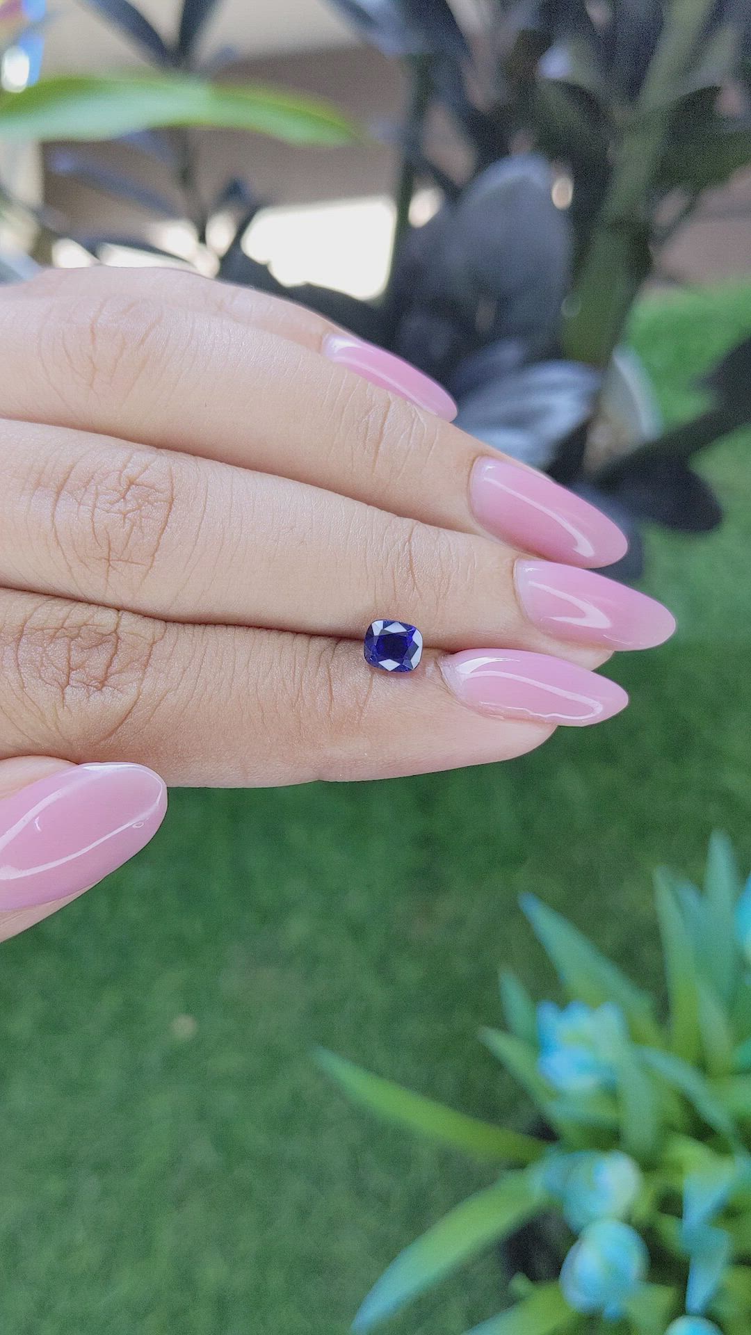 1.02 Ct. Blue Sapphire from Tanzania Size Video