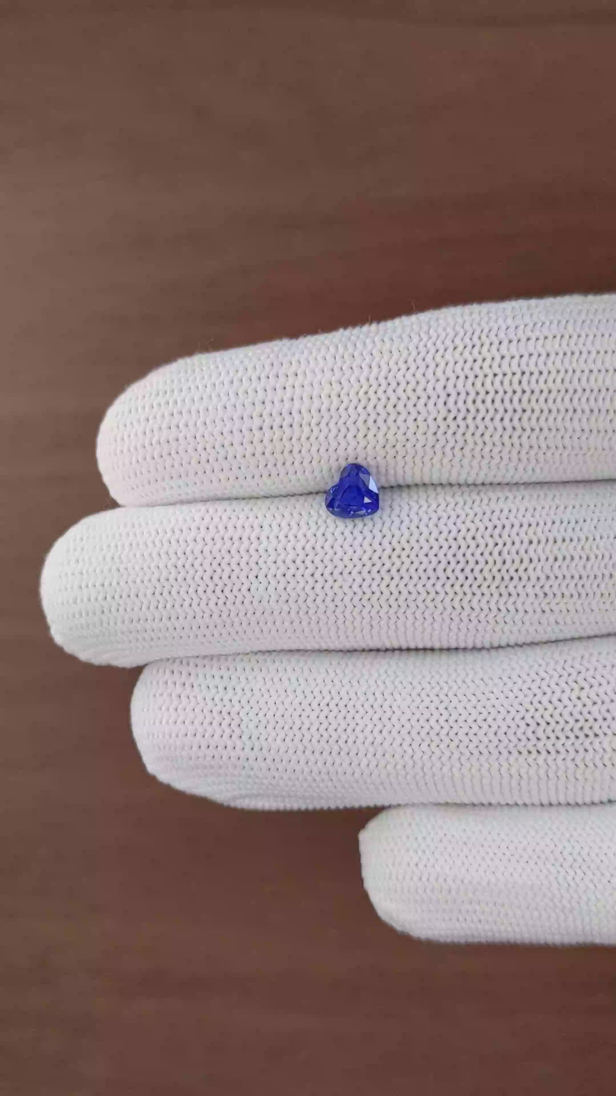 1.06 Ct. Blue Sapphire from Tanzania Size Video