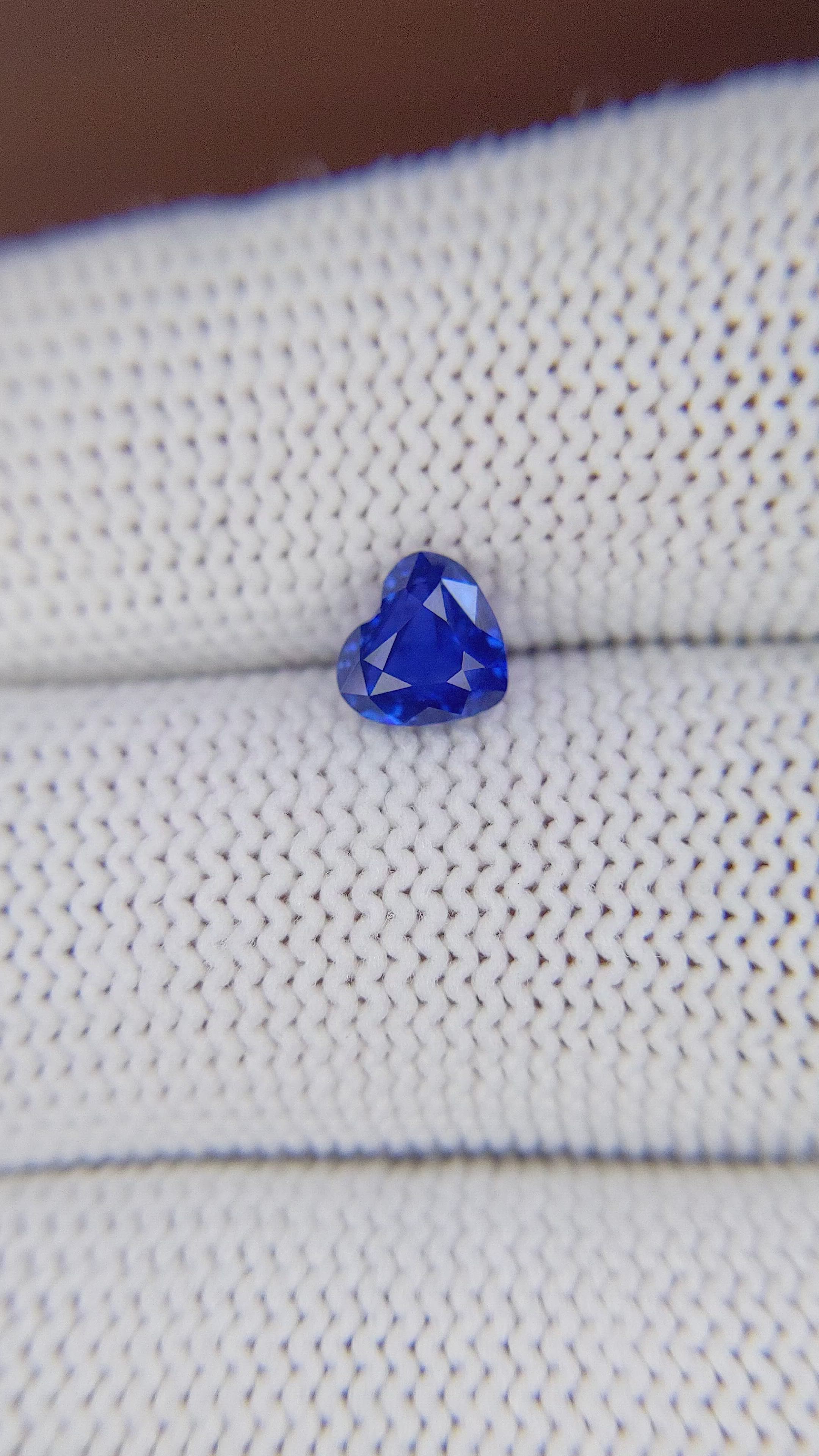 1.06 Ct. Blue Sapphire from Tanzania Size Video