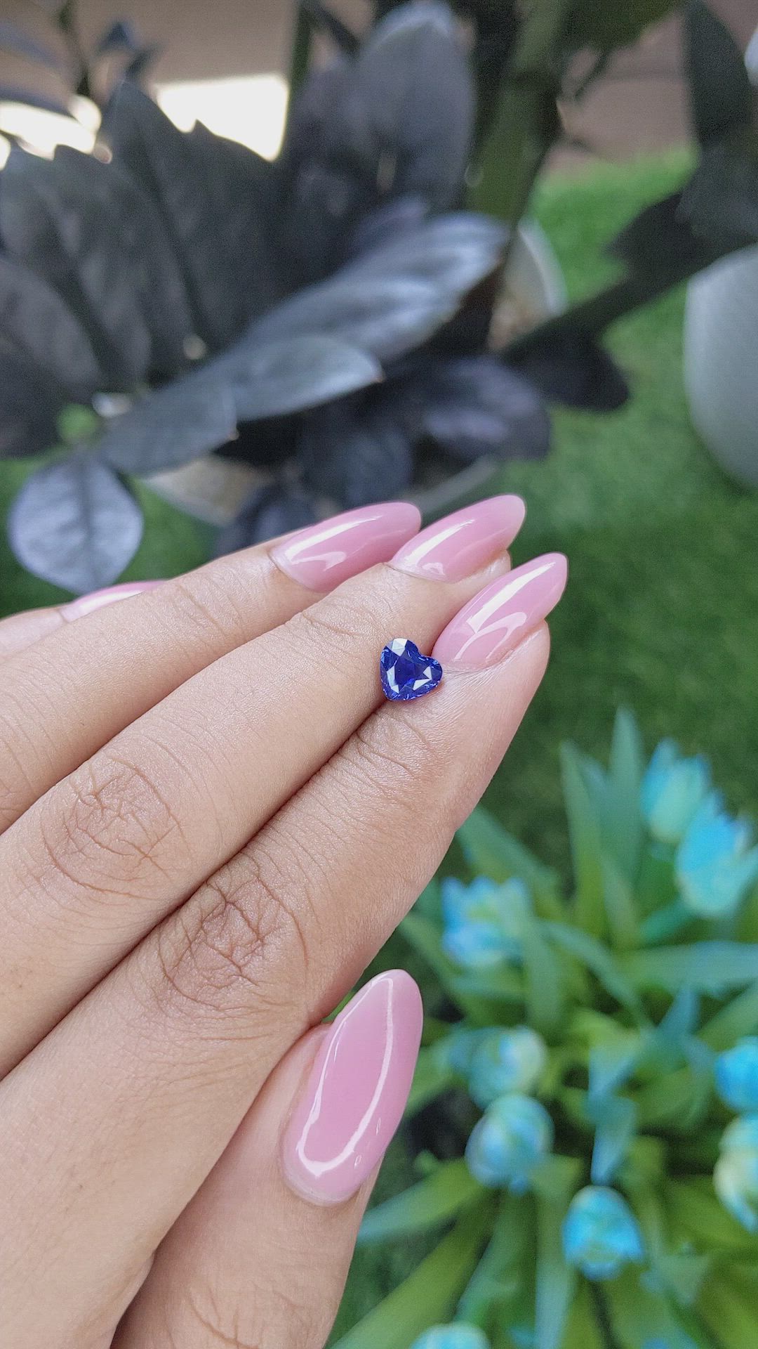 1.06 Ct. Blue Sapphire from Tanzania Size Video