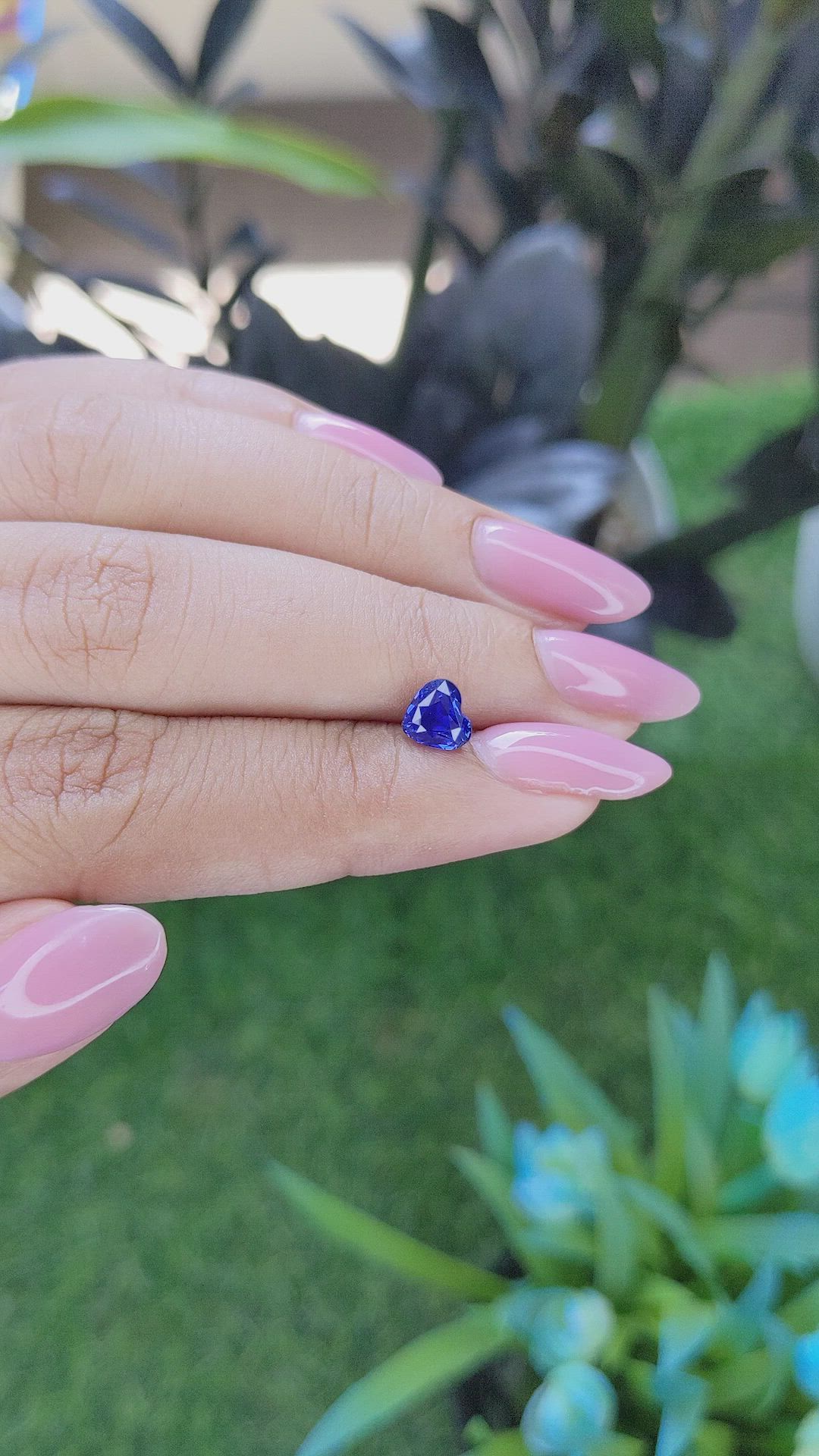 1.06 Ct. Blue Sapphire from Tanzania Size Video