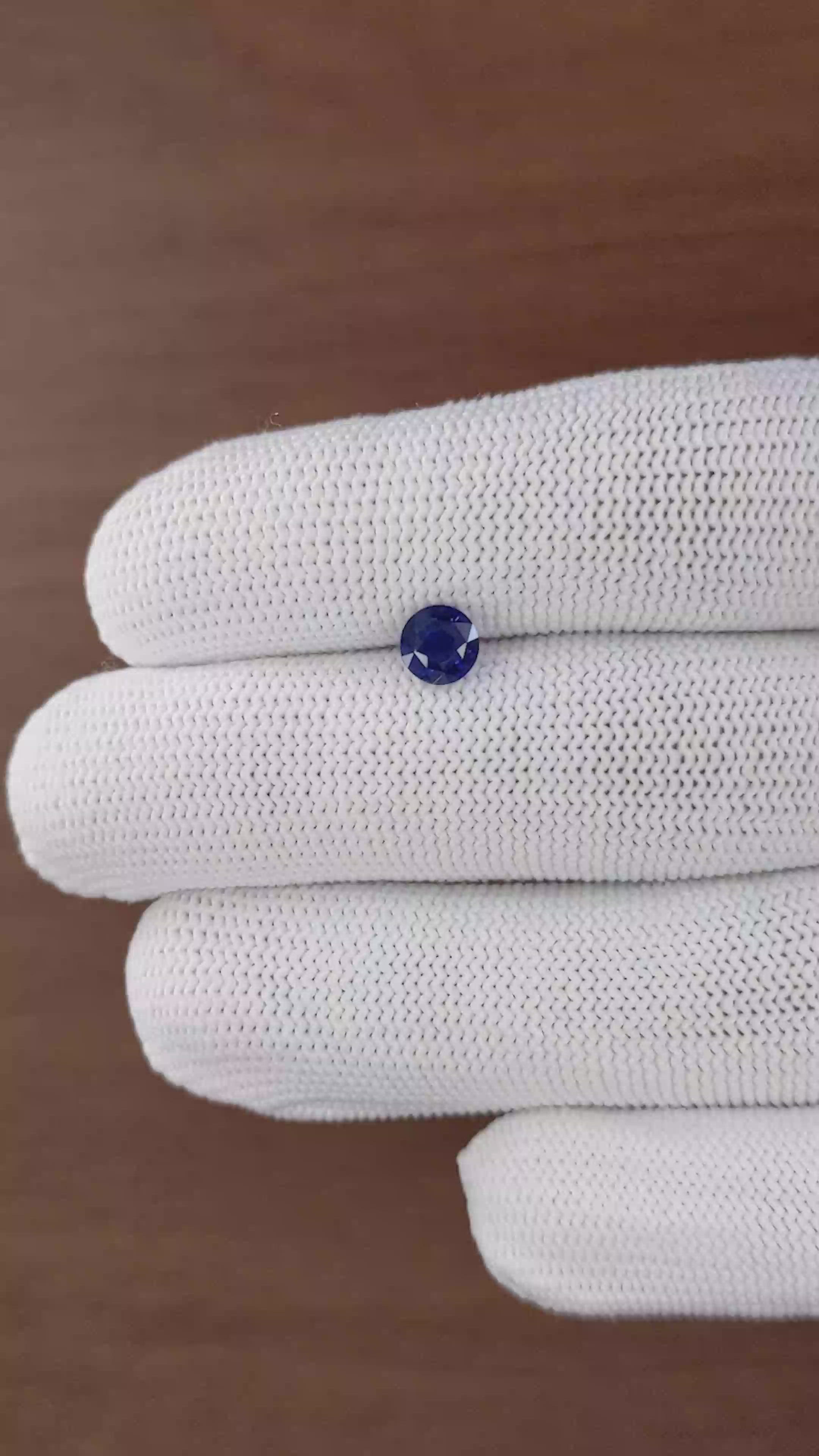 1.14 Ct. Blue Sapphire from Tanzania Size Video