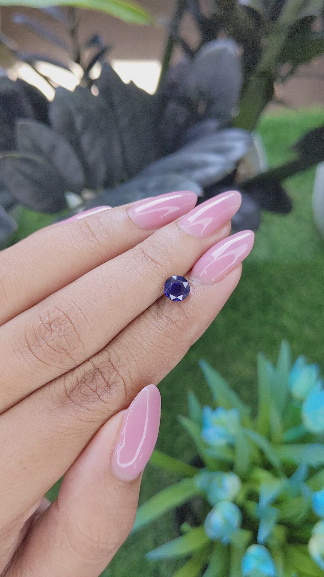 1.14 Ct. Blue Sapphire from Tanzania Size Video