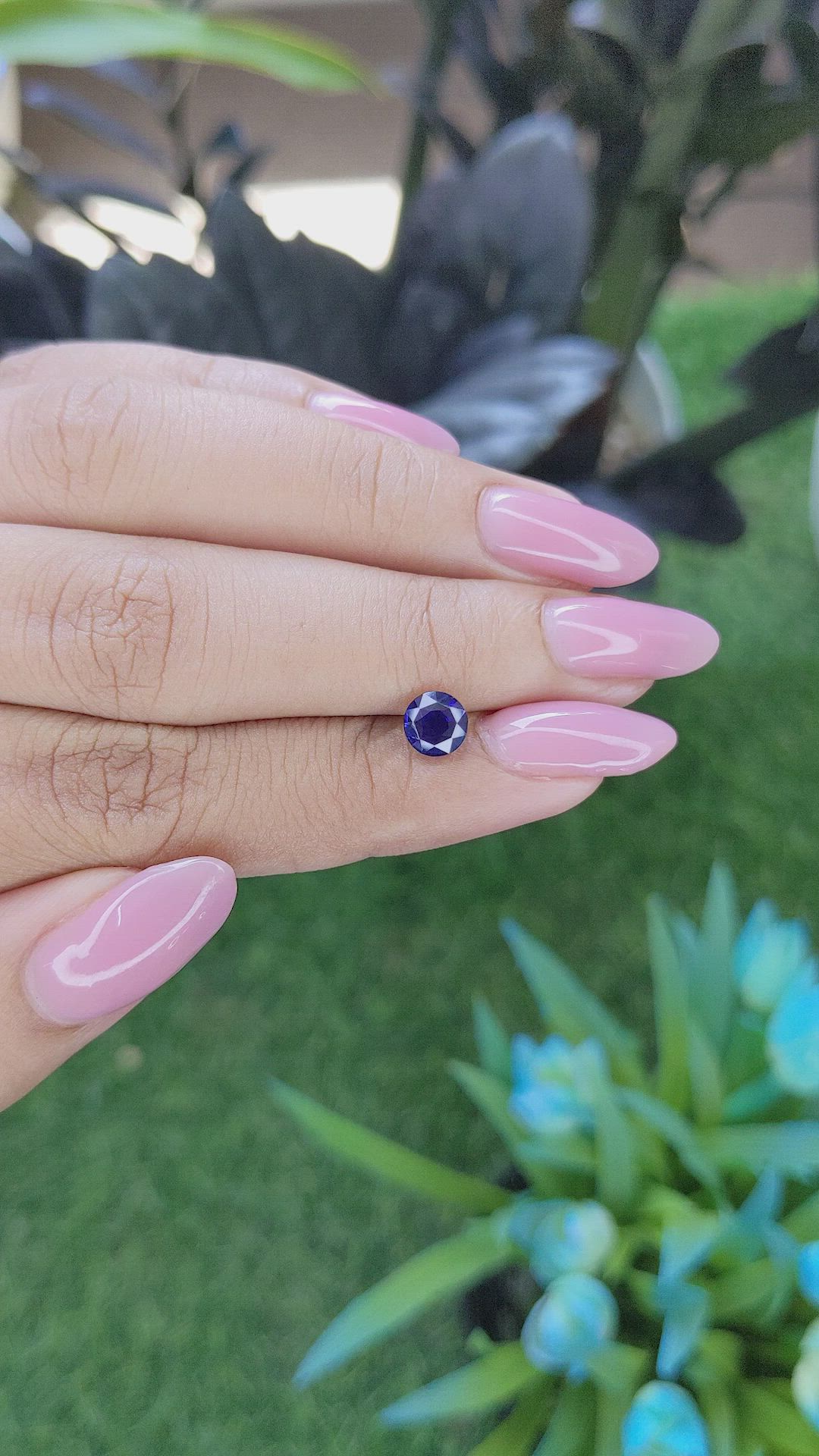1.14 Ct. Blue Sapphire from Tanzania Size Video