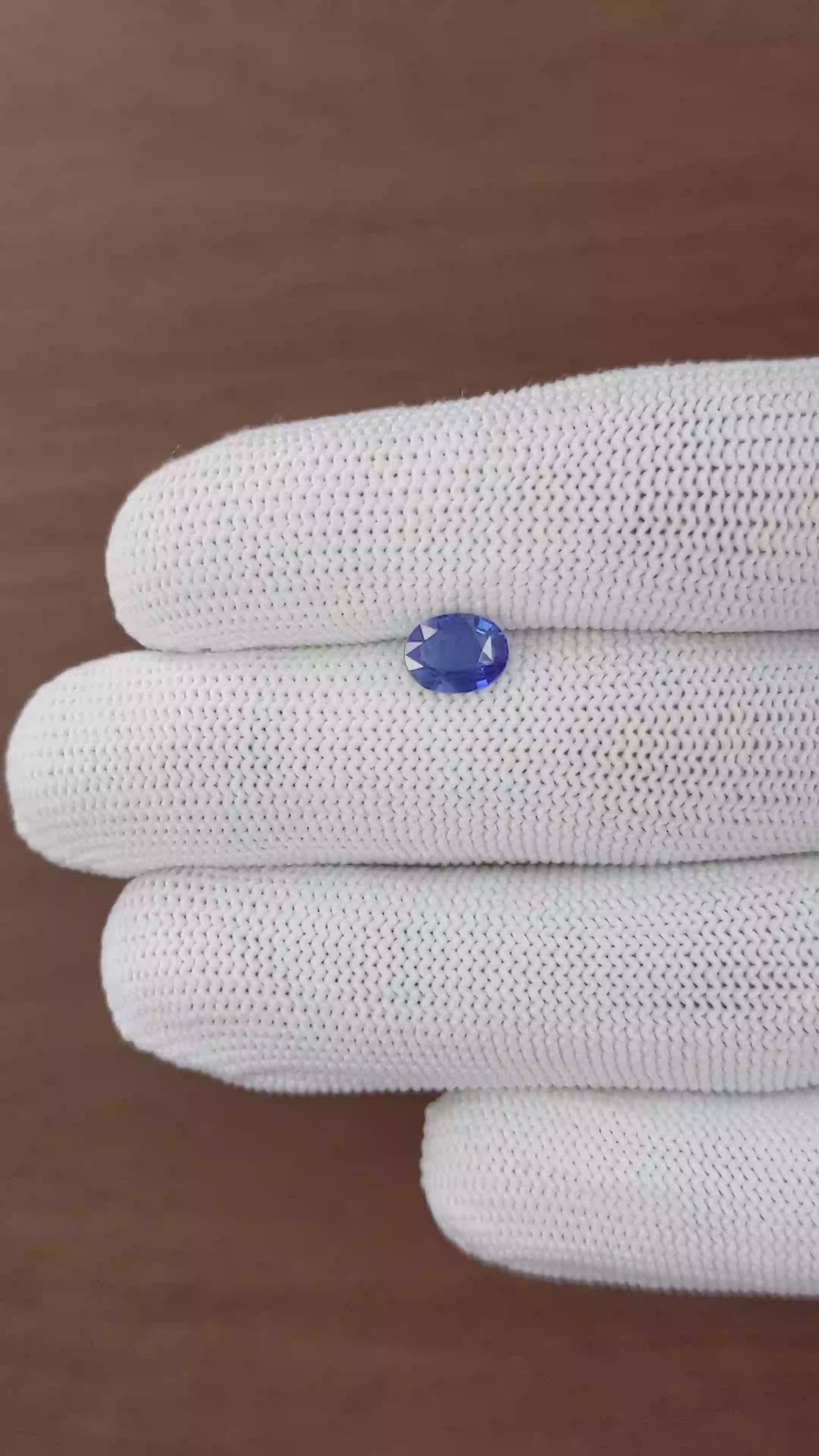 1.30 Ct. Blue Sapphire from Tanzania Size Video