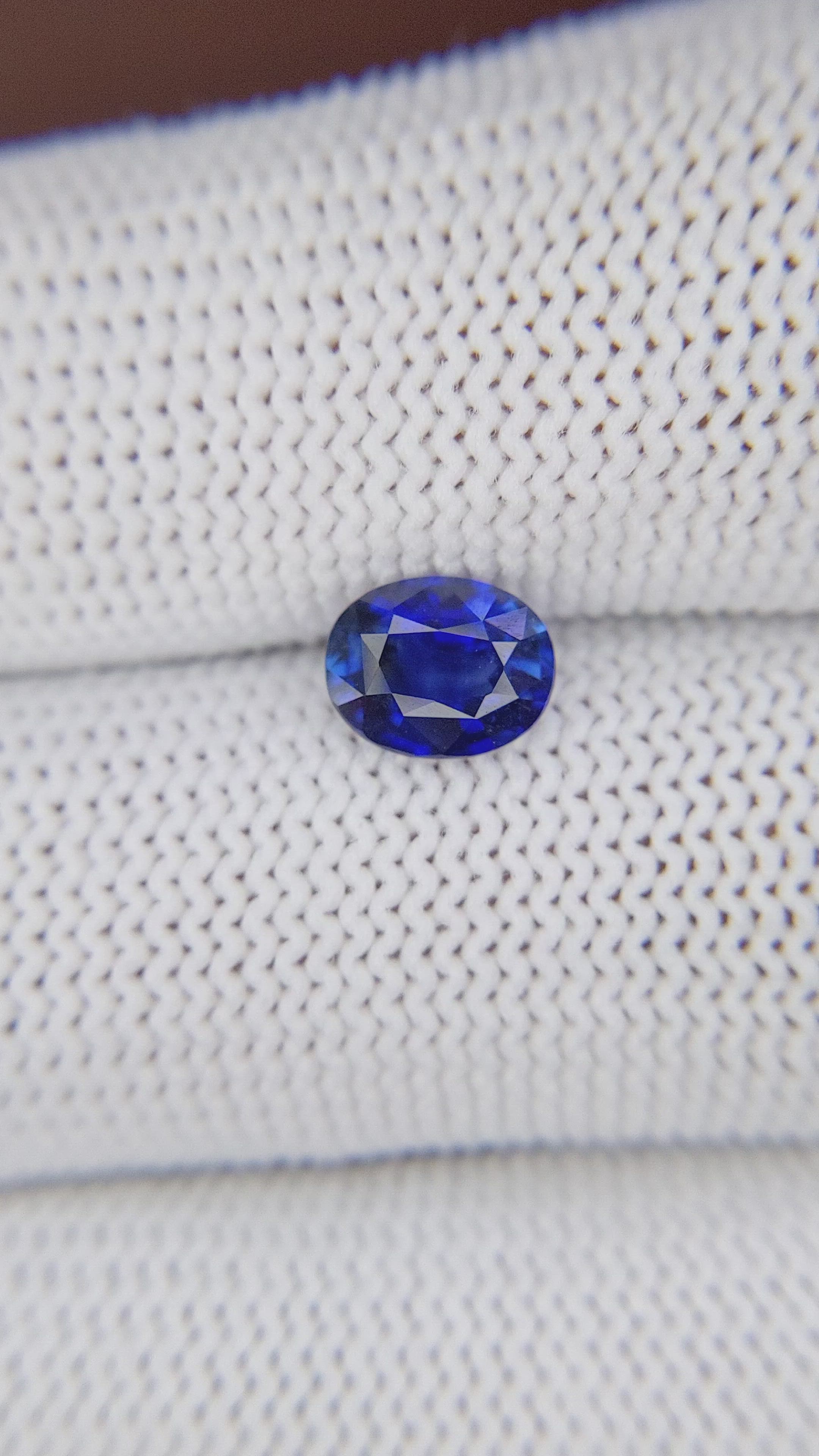 1.34 Ct. Blue Sapphire from Tanzania Size Video