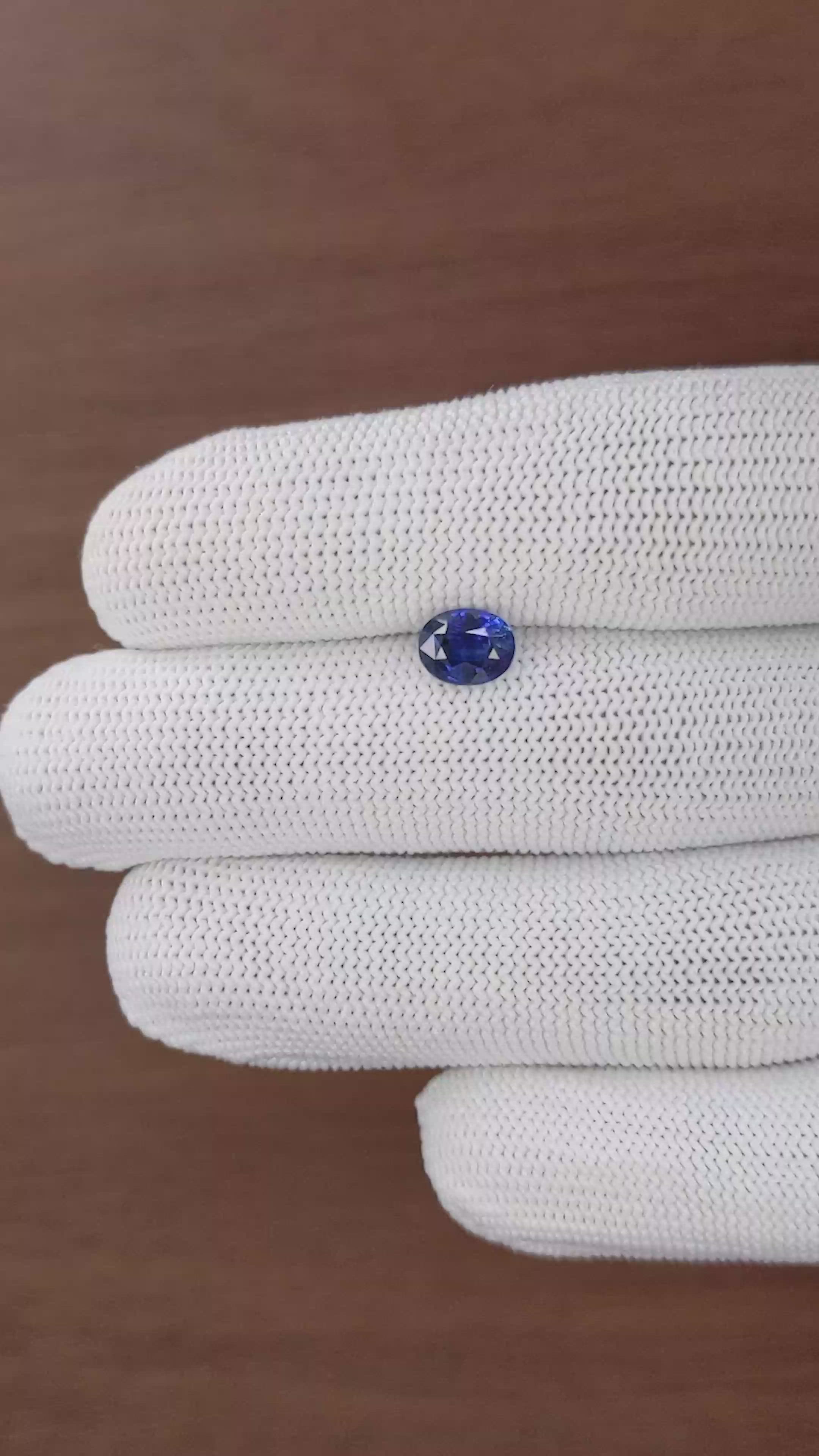 1.34 Ct. Blue Sapphire from Tanzania Size Video