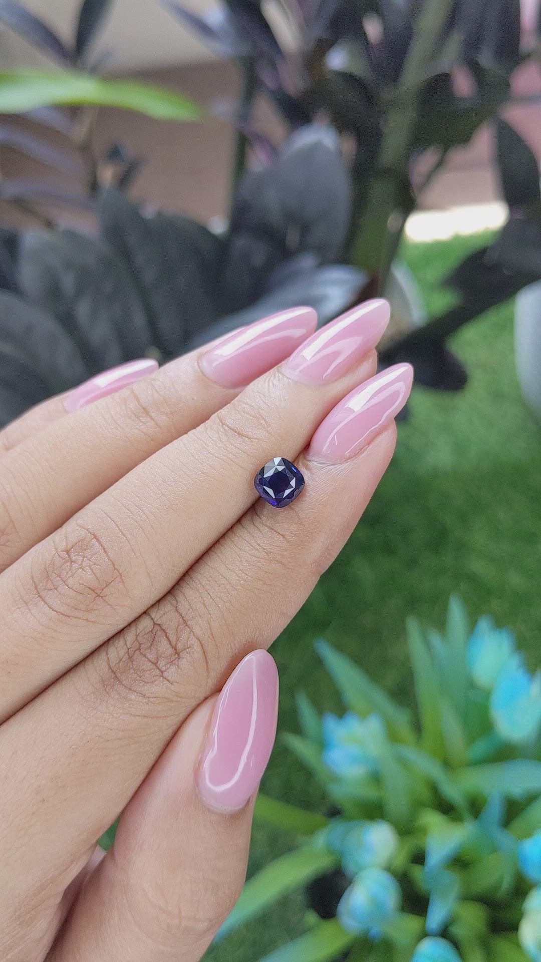 1.34 Ct. Blue Sapphire from Tanzania Size Video
