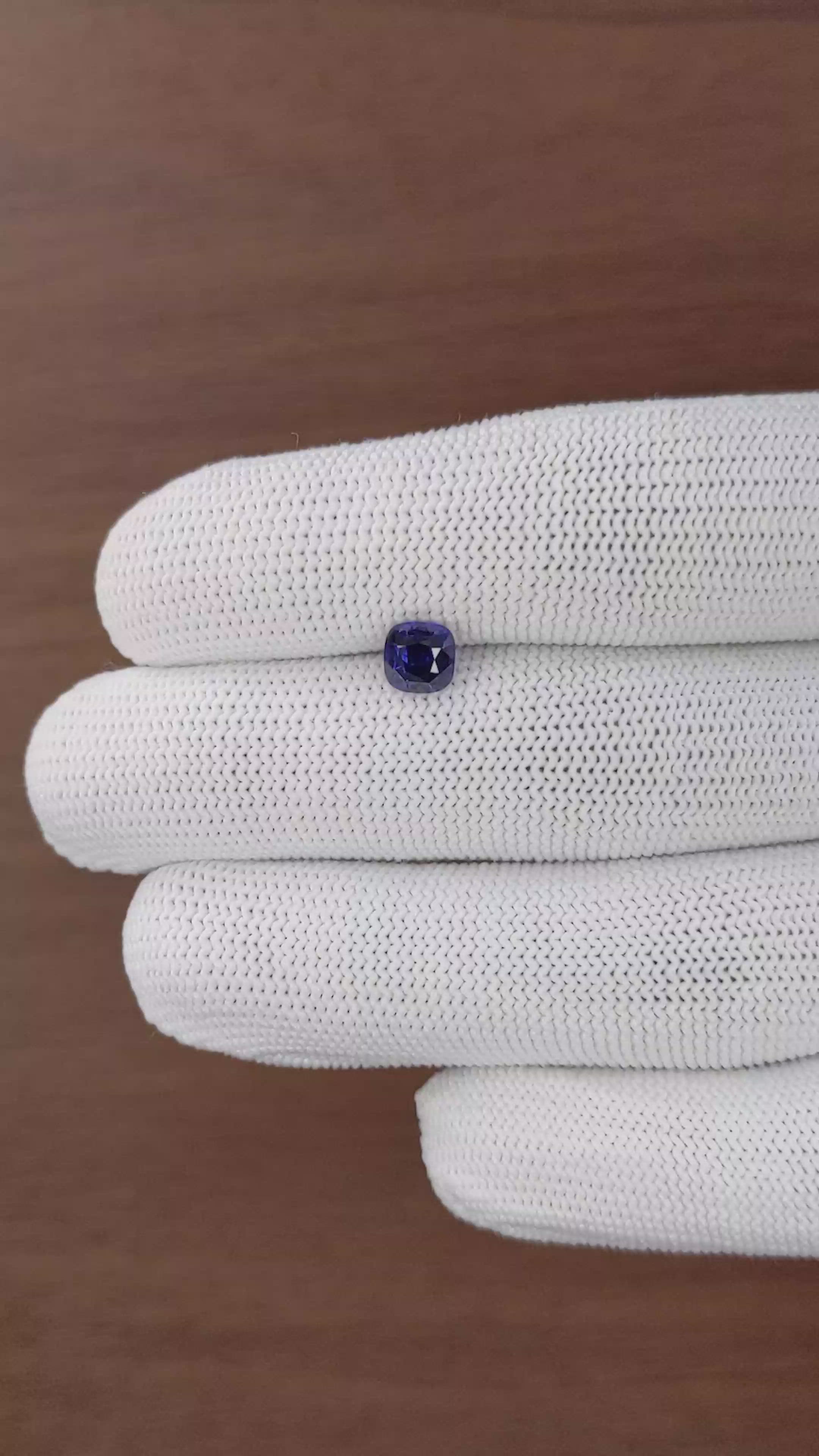 1.34 Ct. Blue Sapphire from Tanzania Size Video
